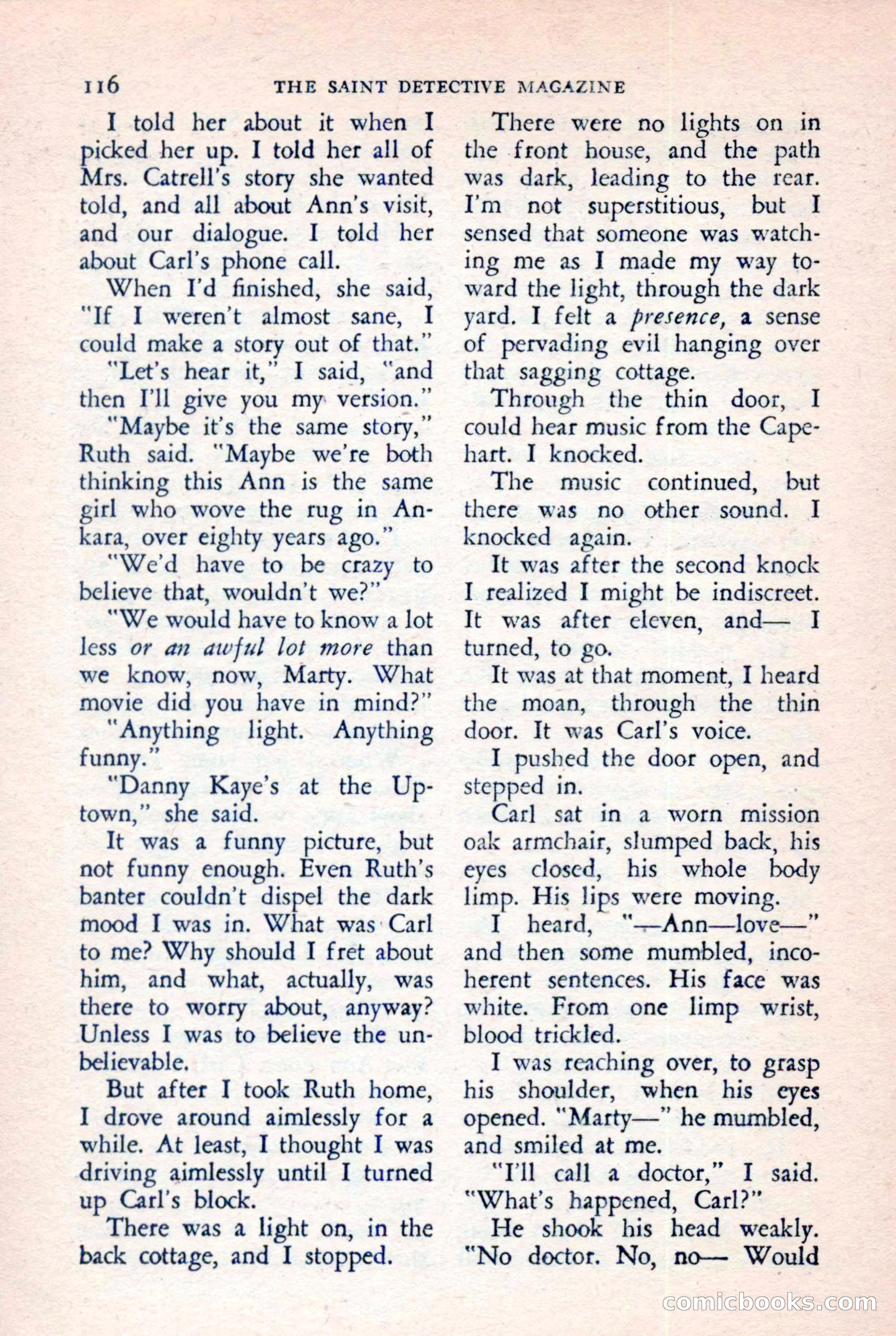 The Saint Detective Magazine, July 1957 — page 118 of 132