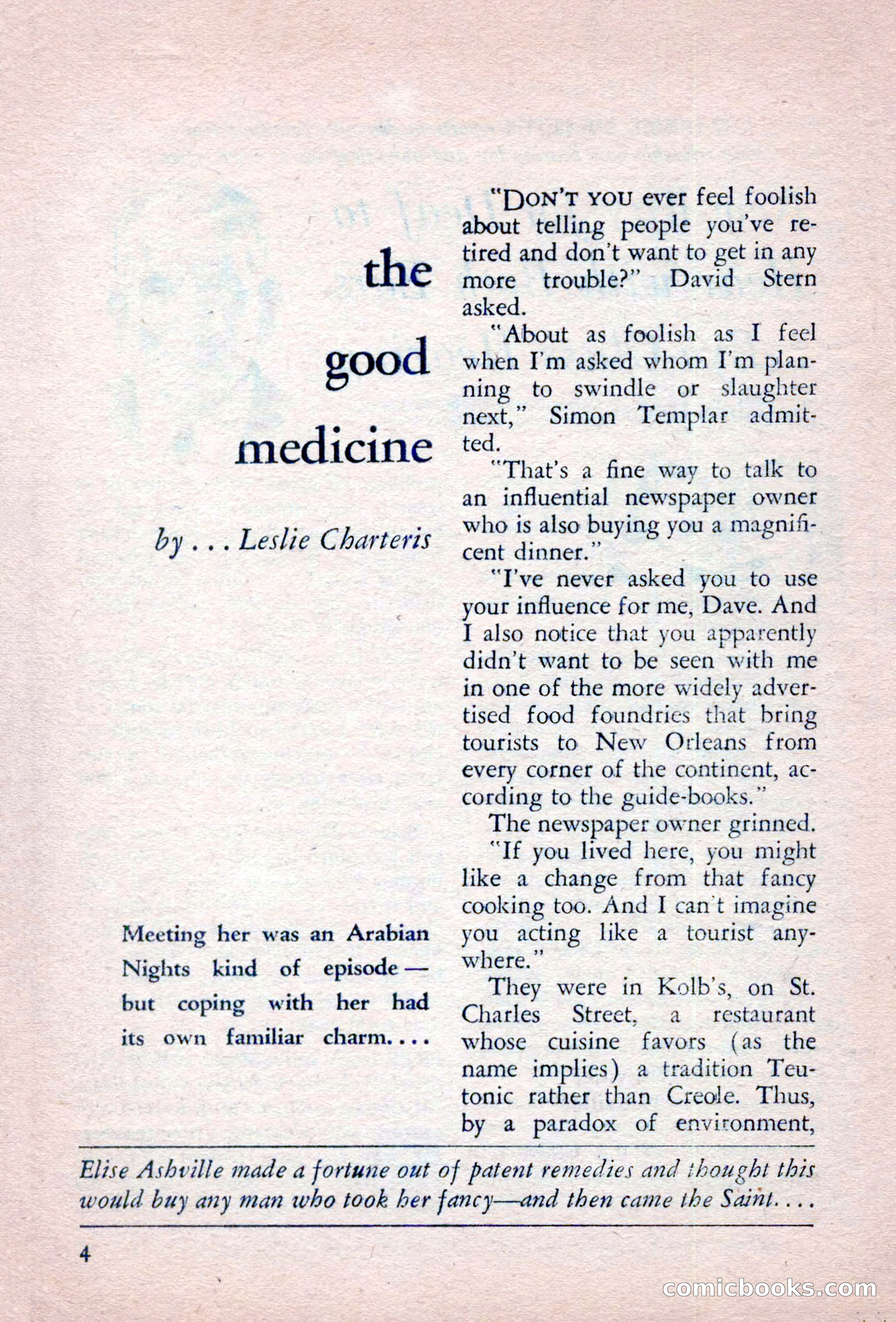 The Saint Detective Magazine, September 1957 — page 6 of 132