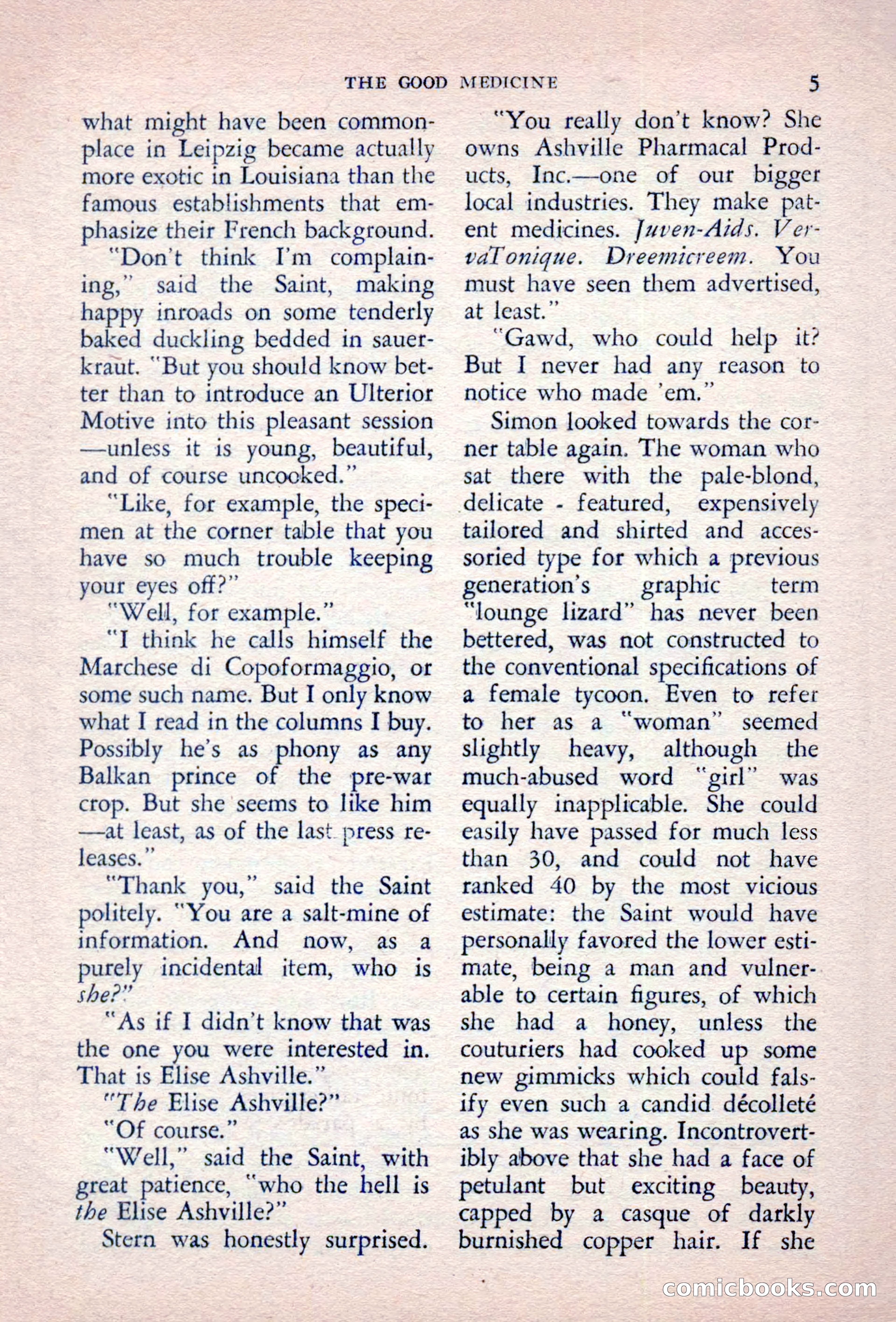 The Saint Detective Magazine, September 1957 — page 7 of 132