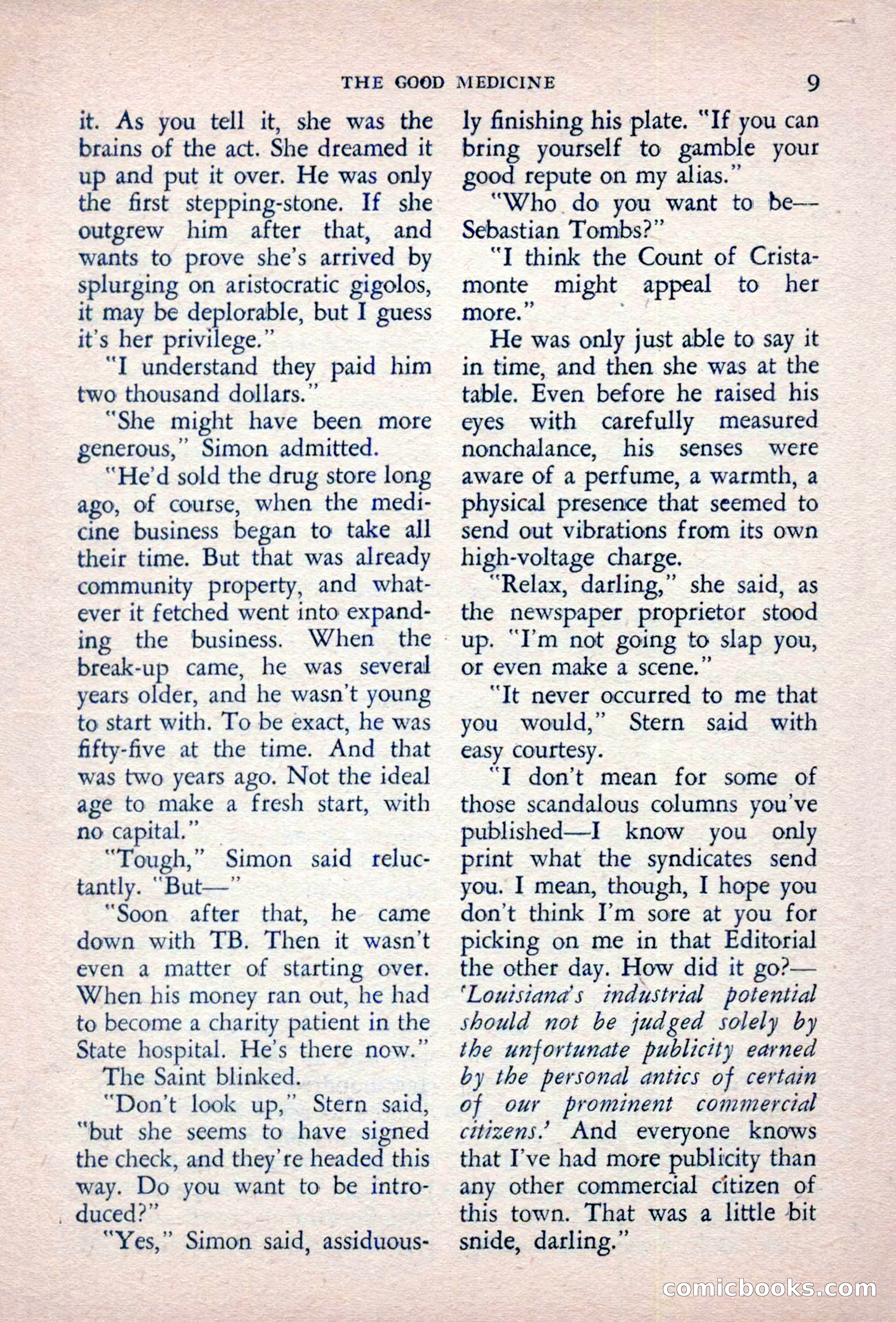 The Saint Detective Magazine, September 1957 — page 11 of 132