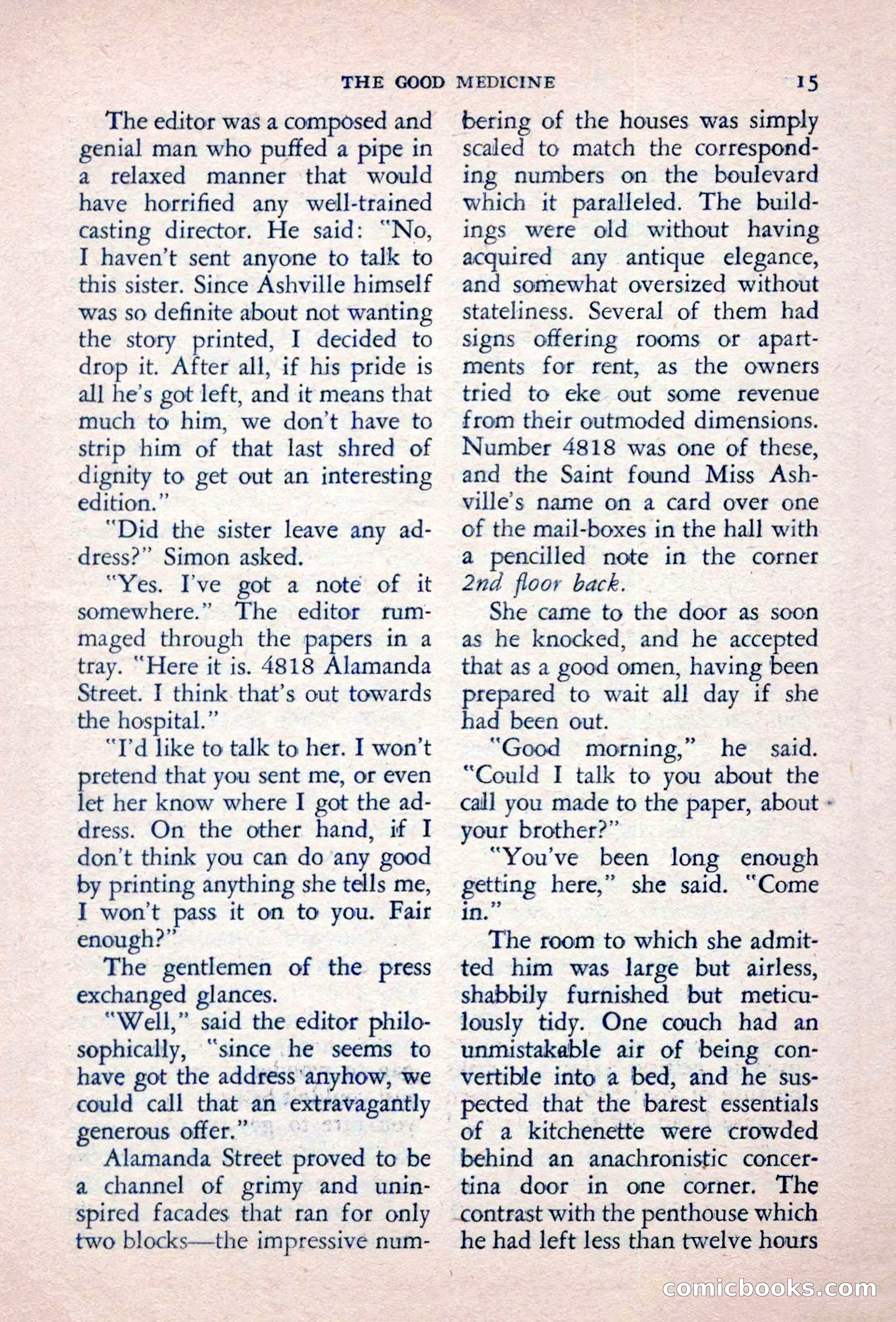 The Saint Detective Magazine, September 1957 — page 17 of 132
