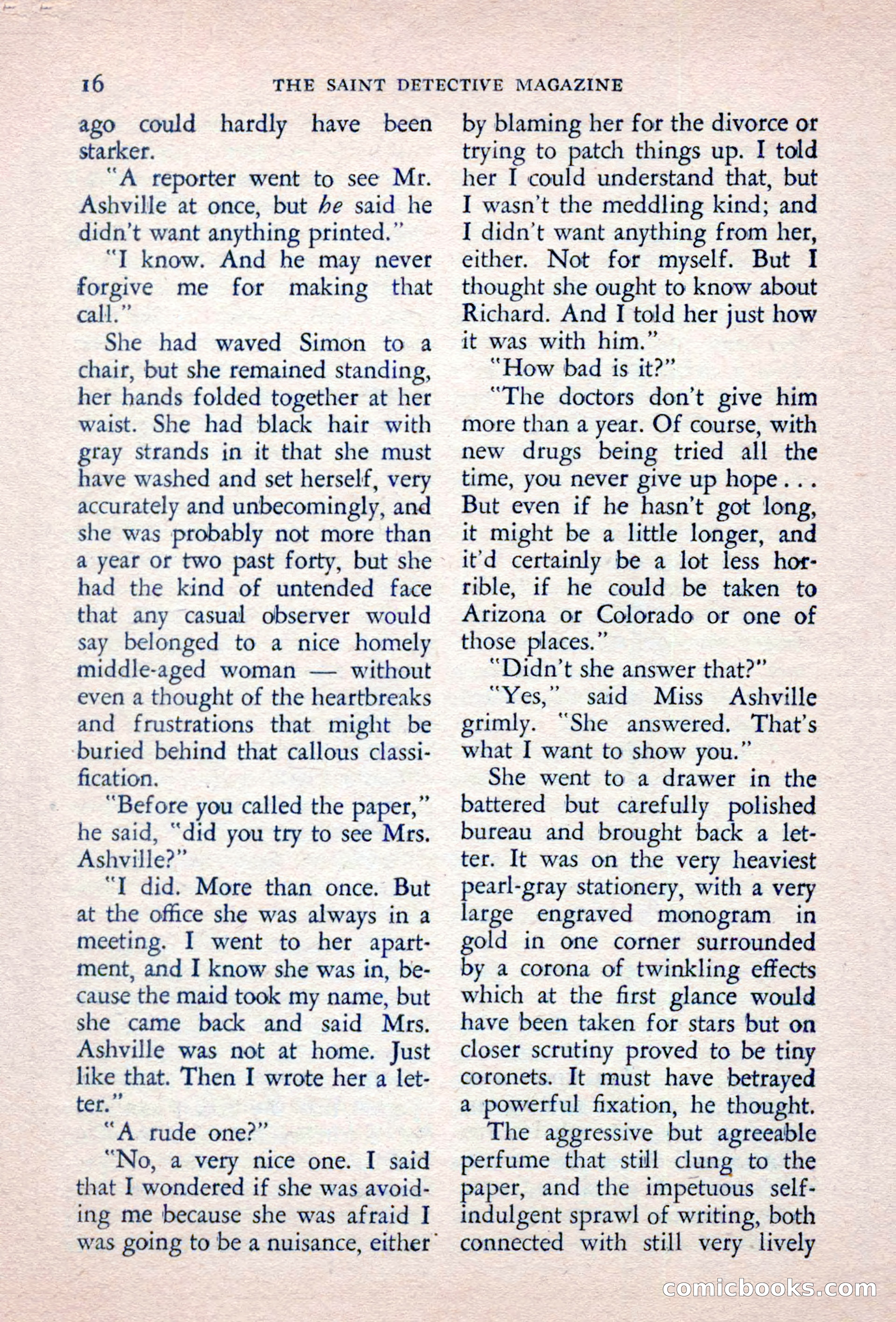 The Saint Detective Magazine, September 1957 — page 18 of 132