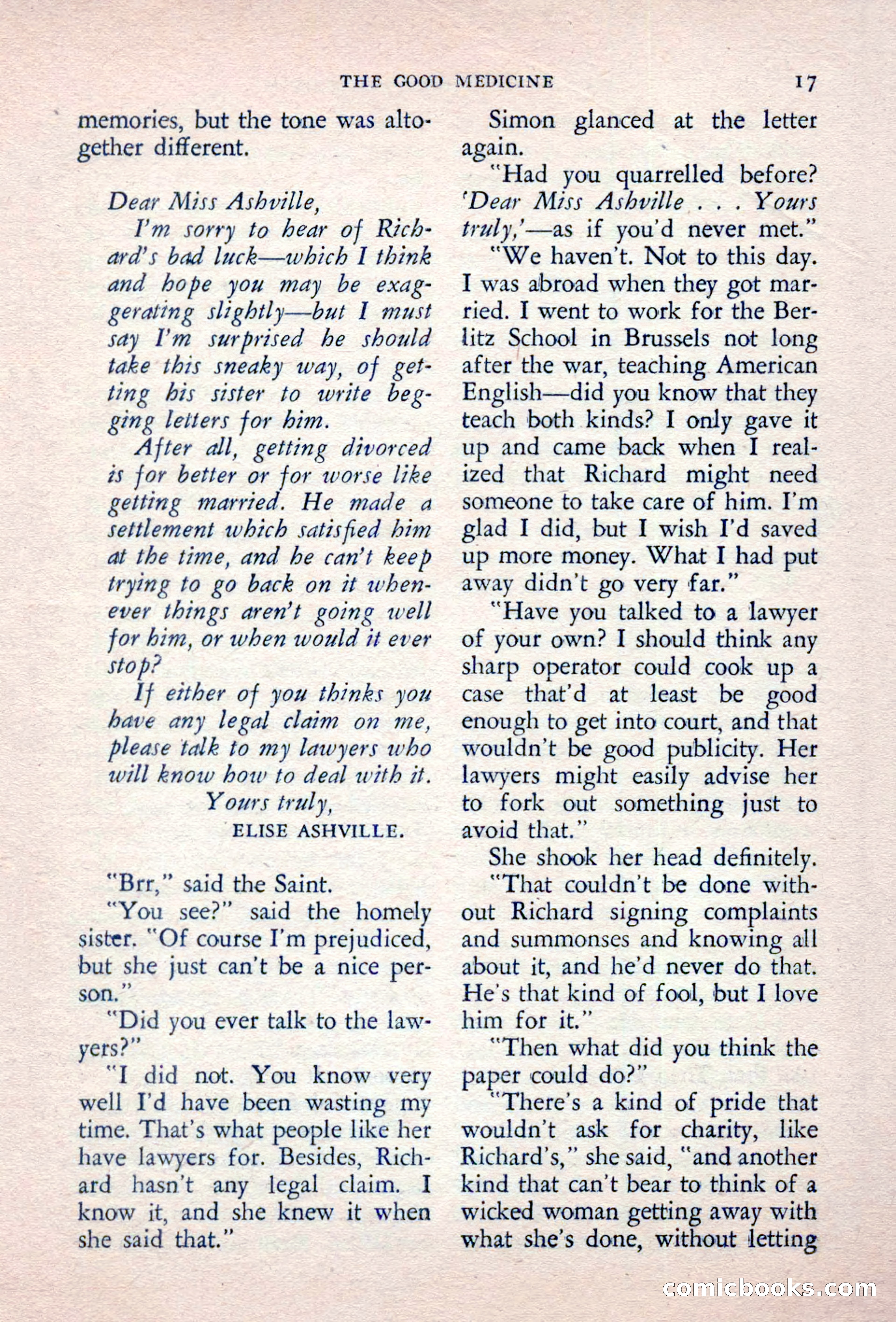 The Saint Detective Magazine, September 1957 — page 19 of 132