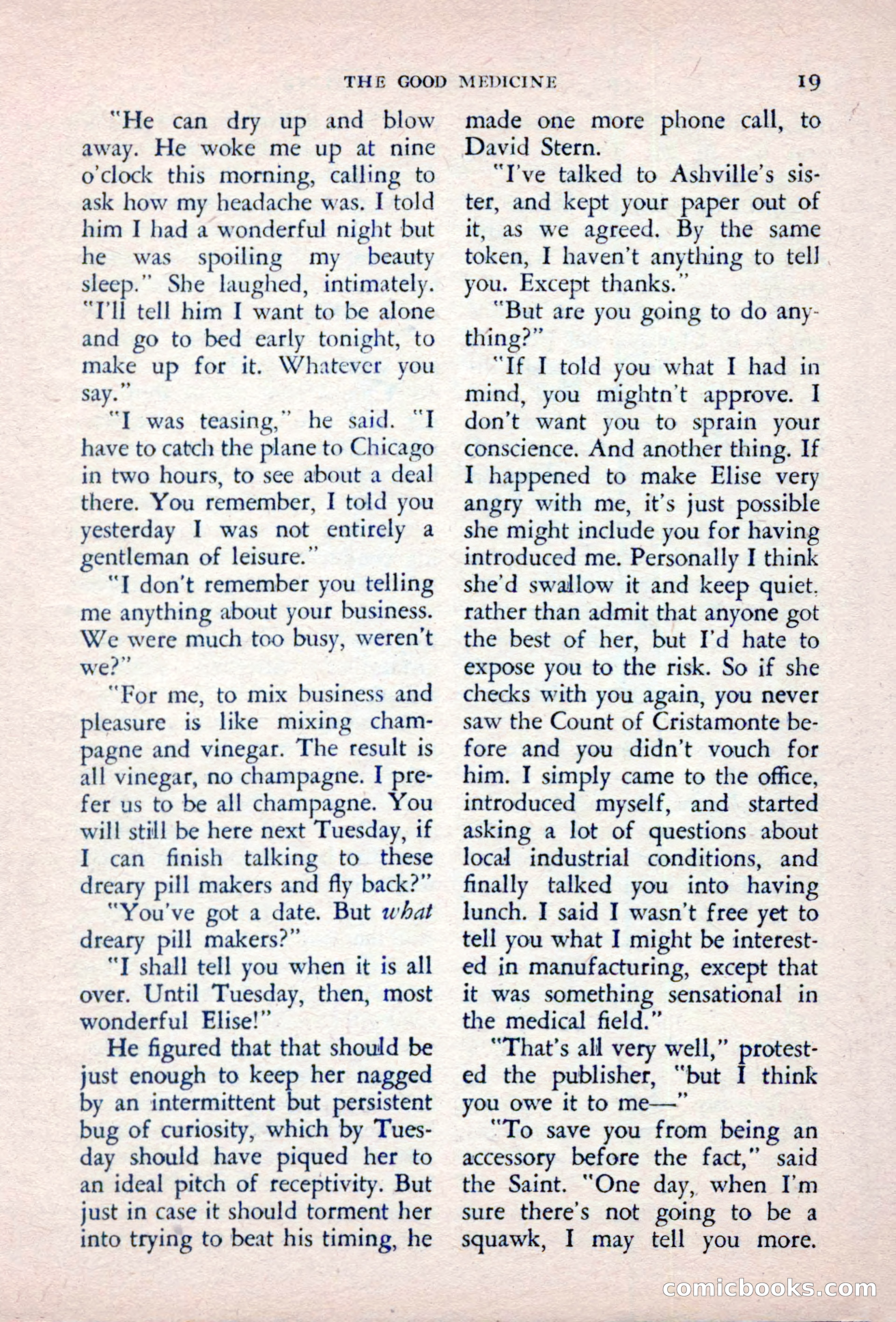 The Saint Detective Magazine, September 1957 — page 21 of 132