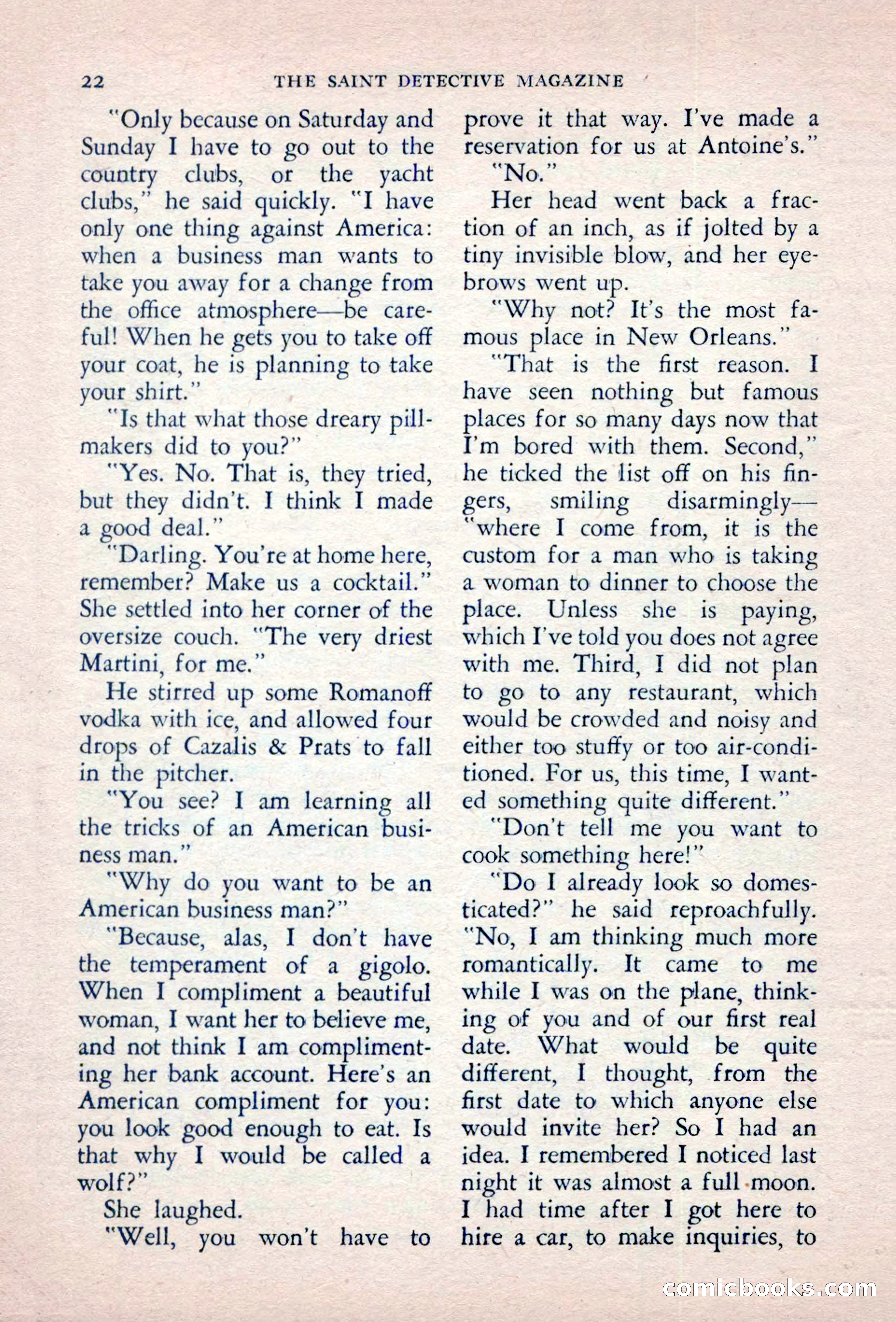 The Saint Detective Magazine, September 1957 — page 24 of 132