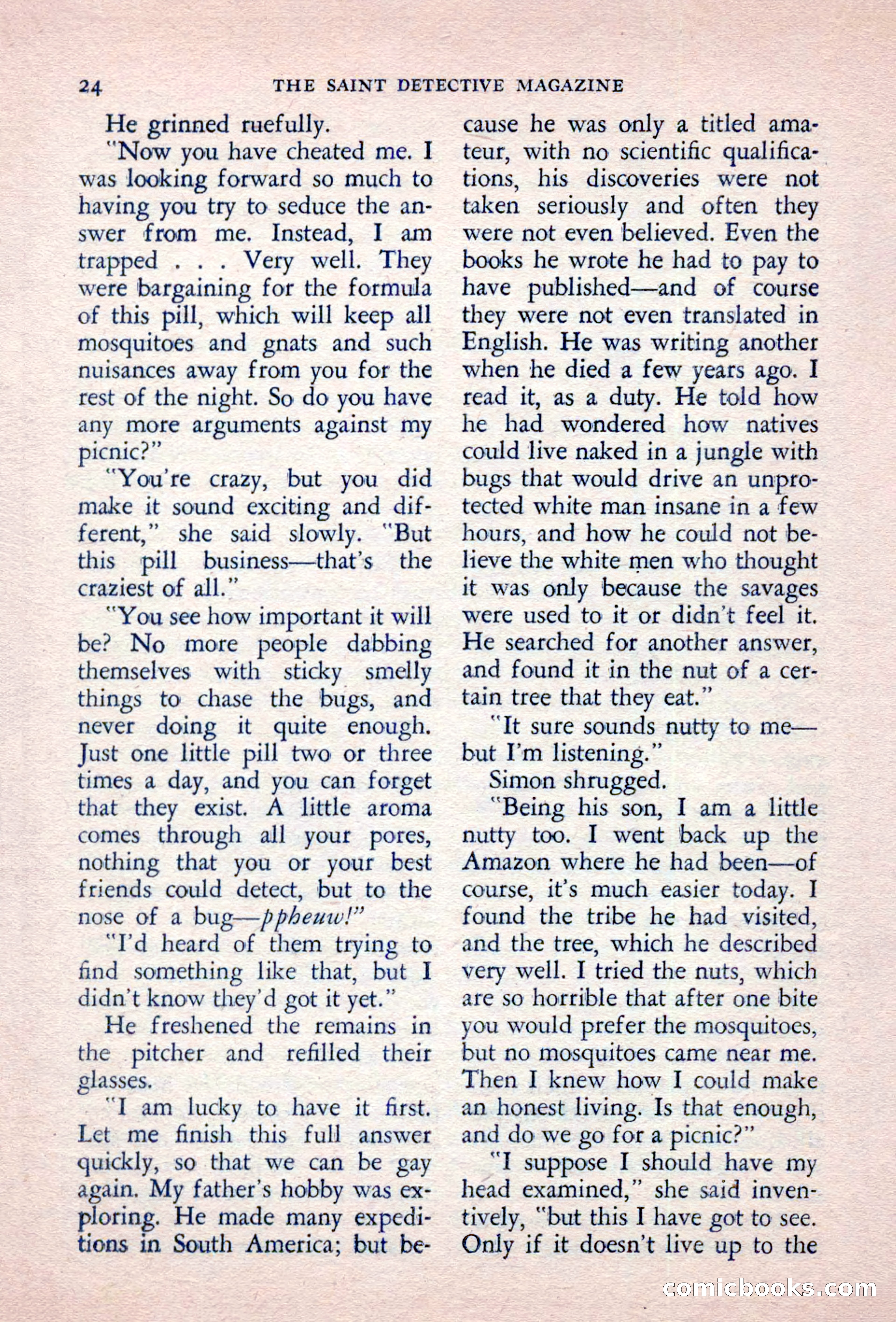 The Saint Detective Magazine, September 1957 — page 26 of 132