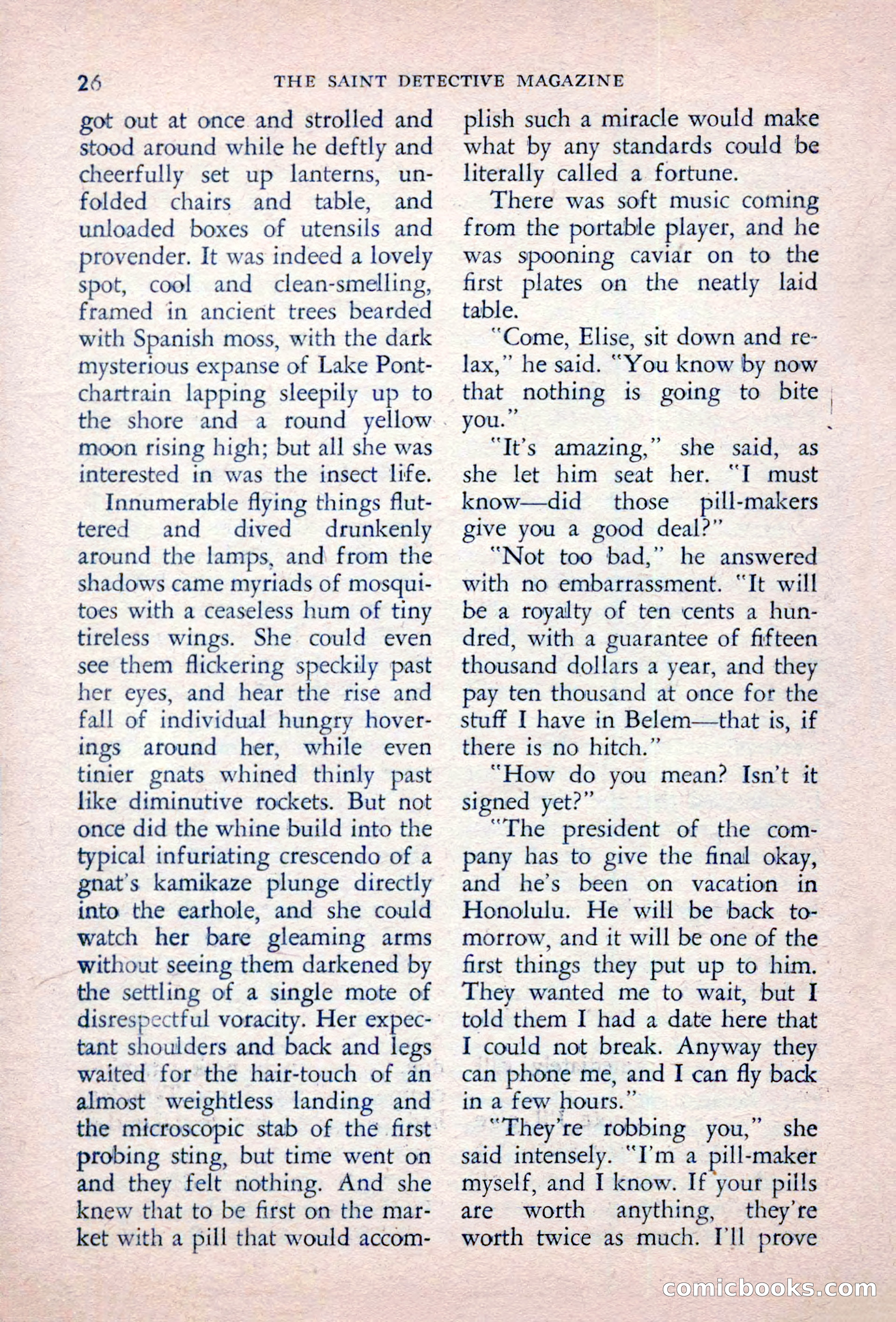 The Saint Detective Magazine, September 1957 — page 28 of 132