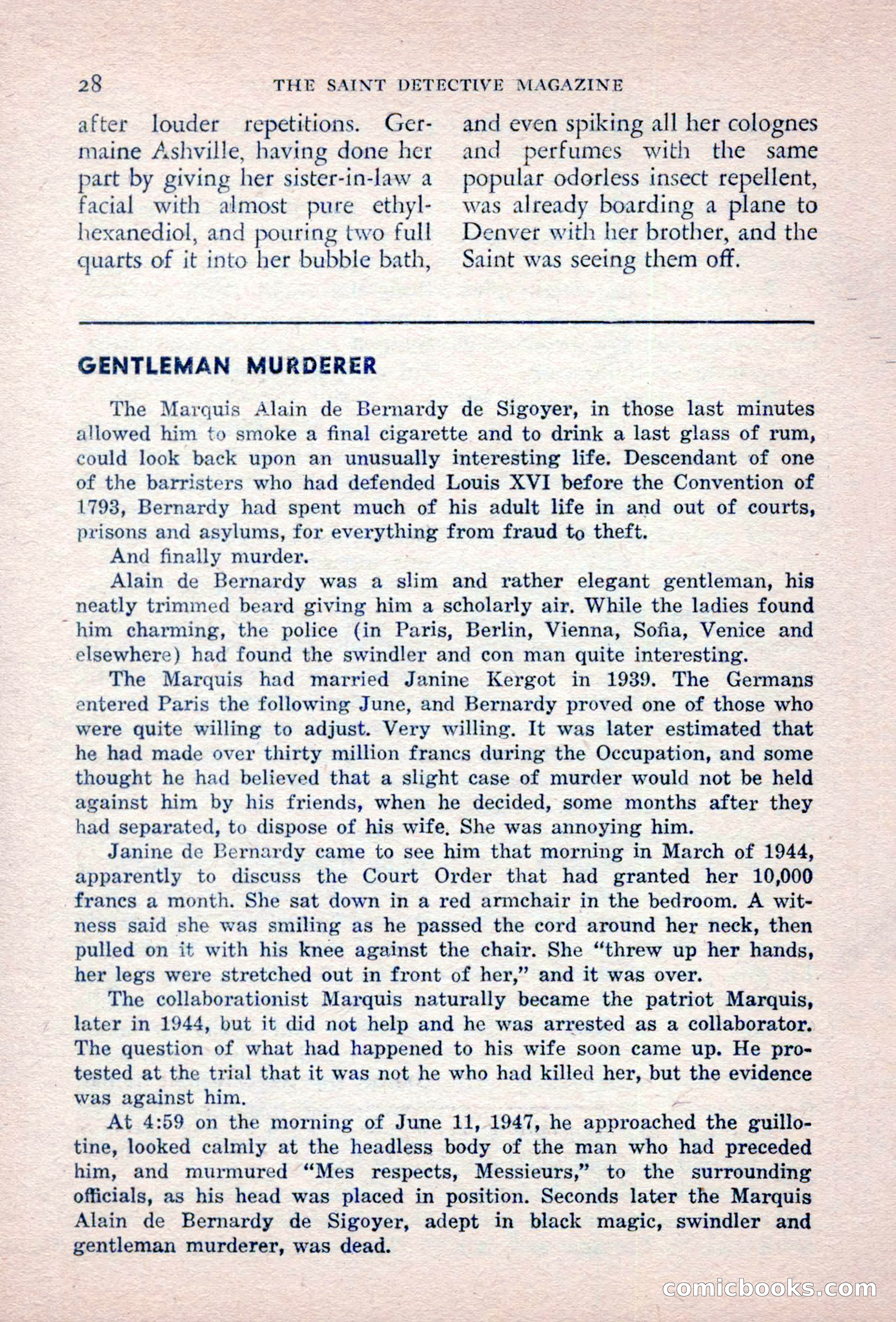 The Saint Detective Magazine, September 1957 — page 30 of 132