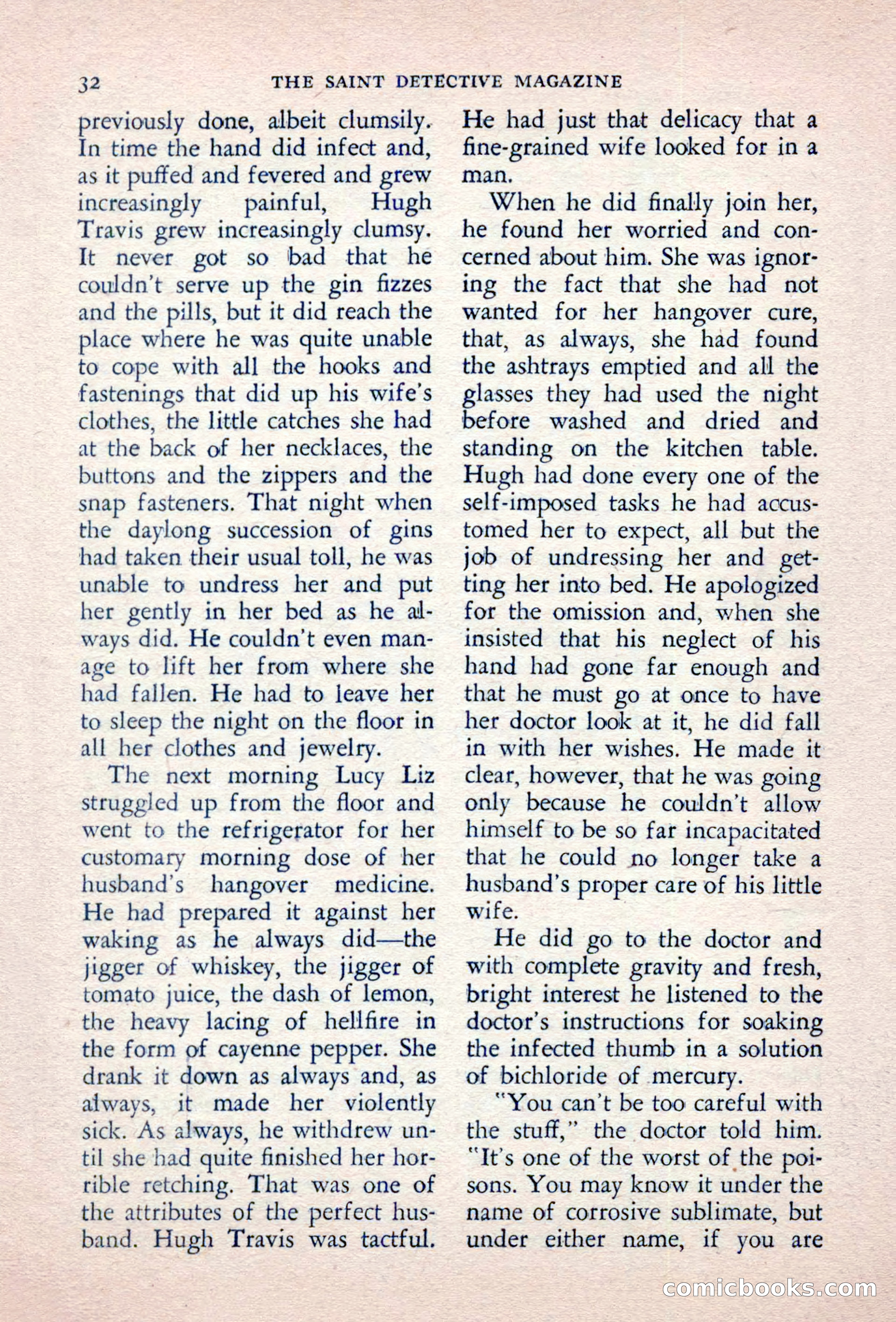 The Saint Detective Magazine, September 1957 — page 34 of 132