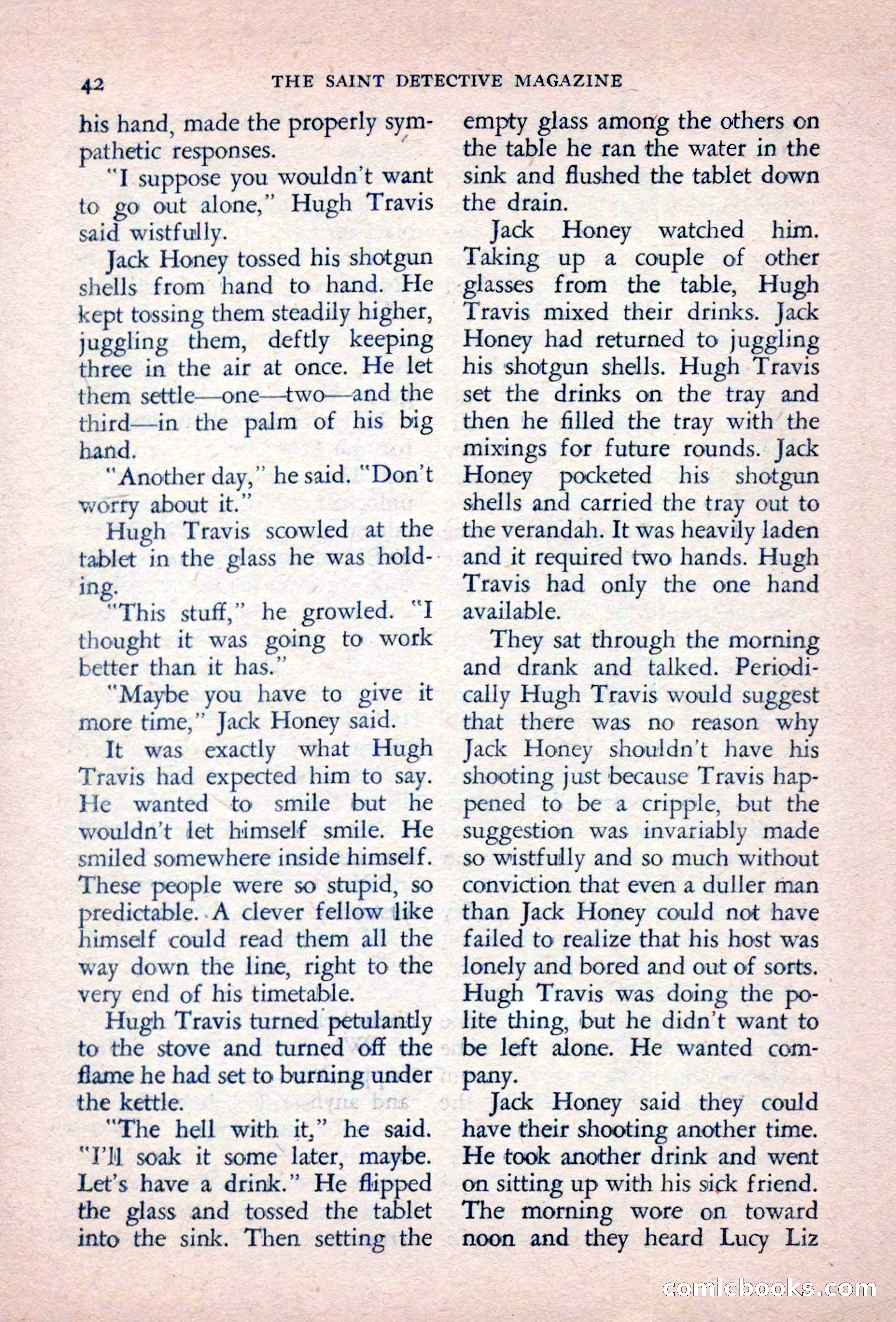 The Saint Detective Magazine, September 1957 — page 44 of 132