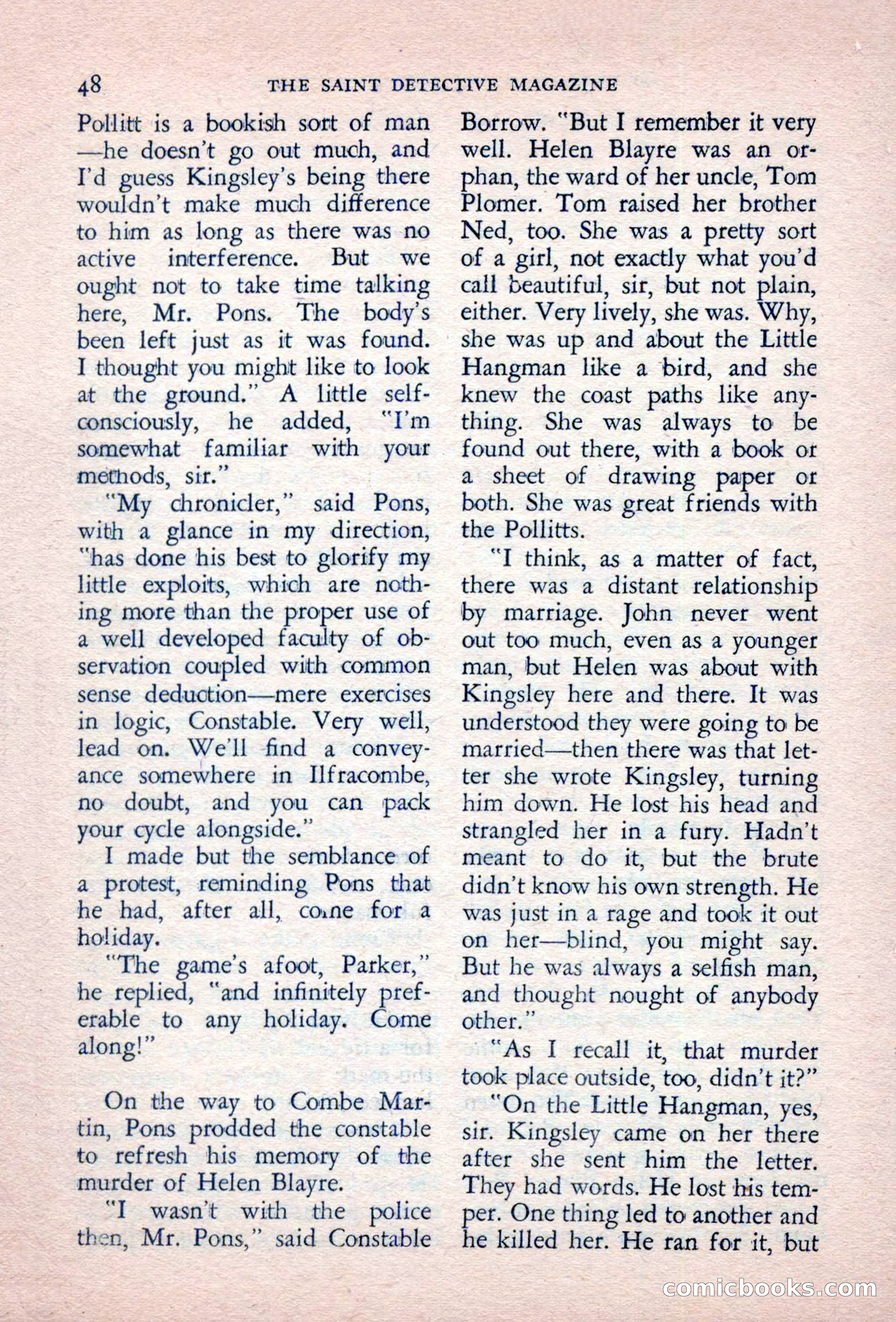 The Saint Detective Magazine, September 1957 — page 50 of 132