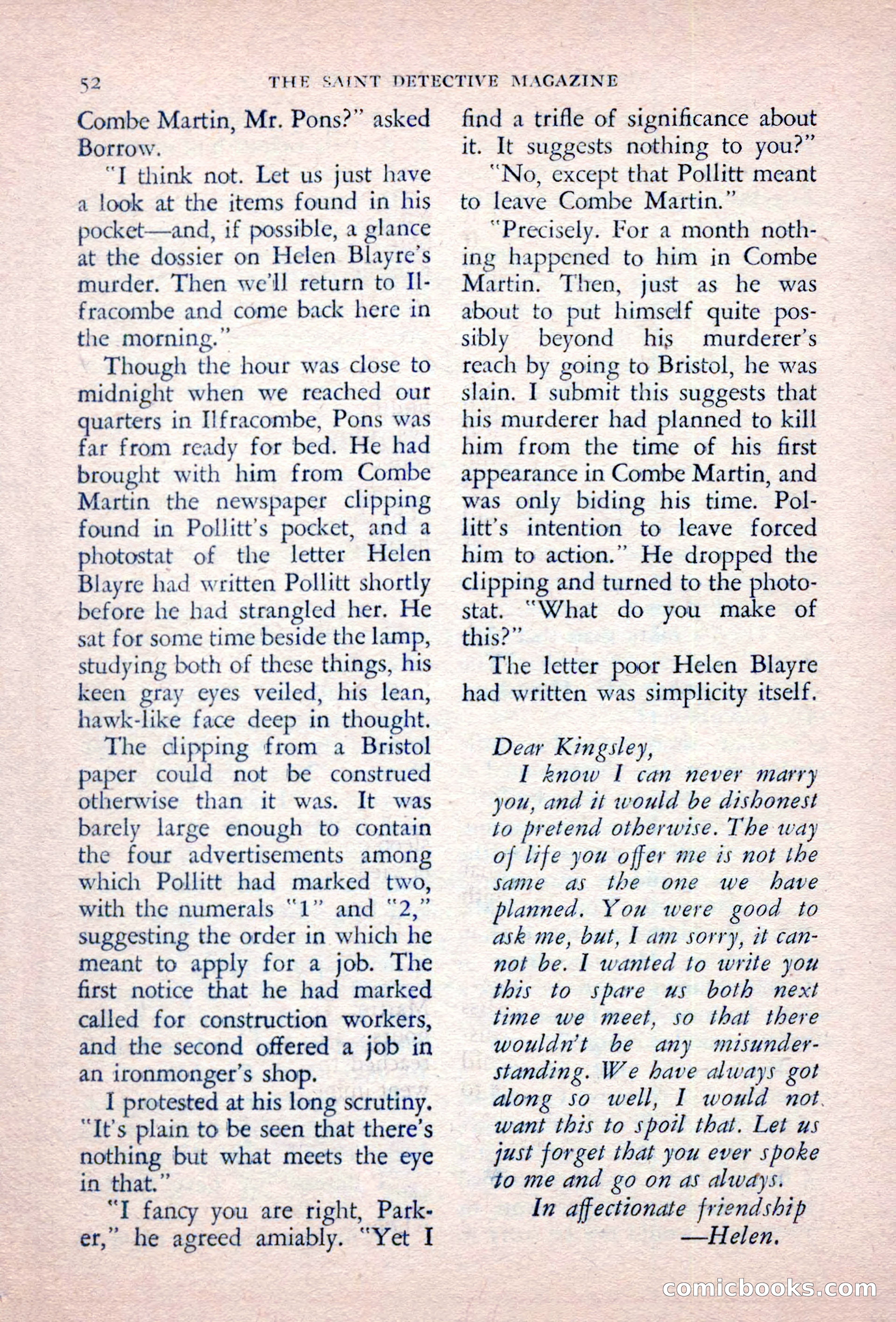 The Saint Detective Magazine, September 1957 — page 54 of 132