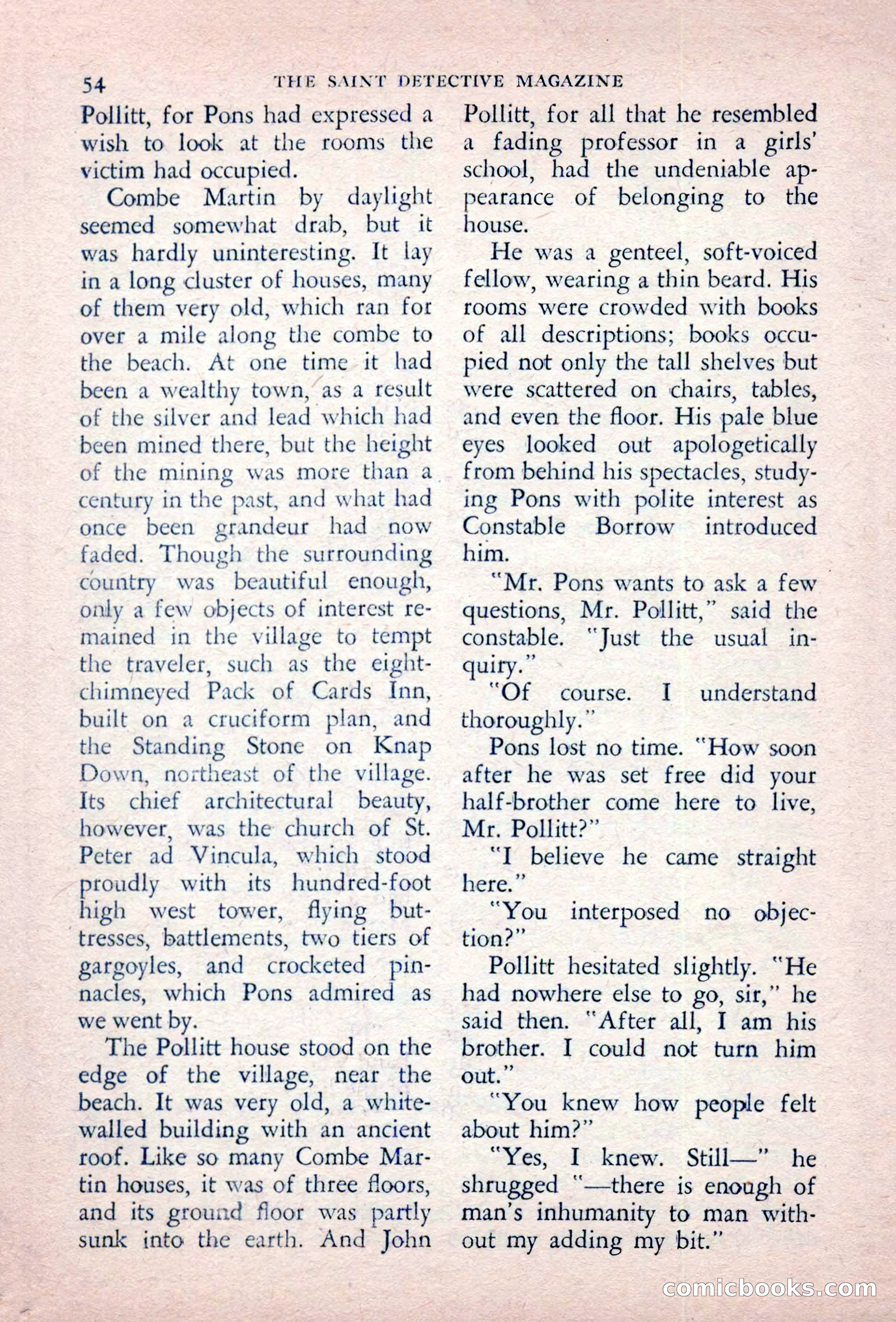 The Saint Detective Magazine, September 1957 — page 56 of 132