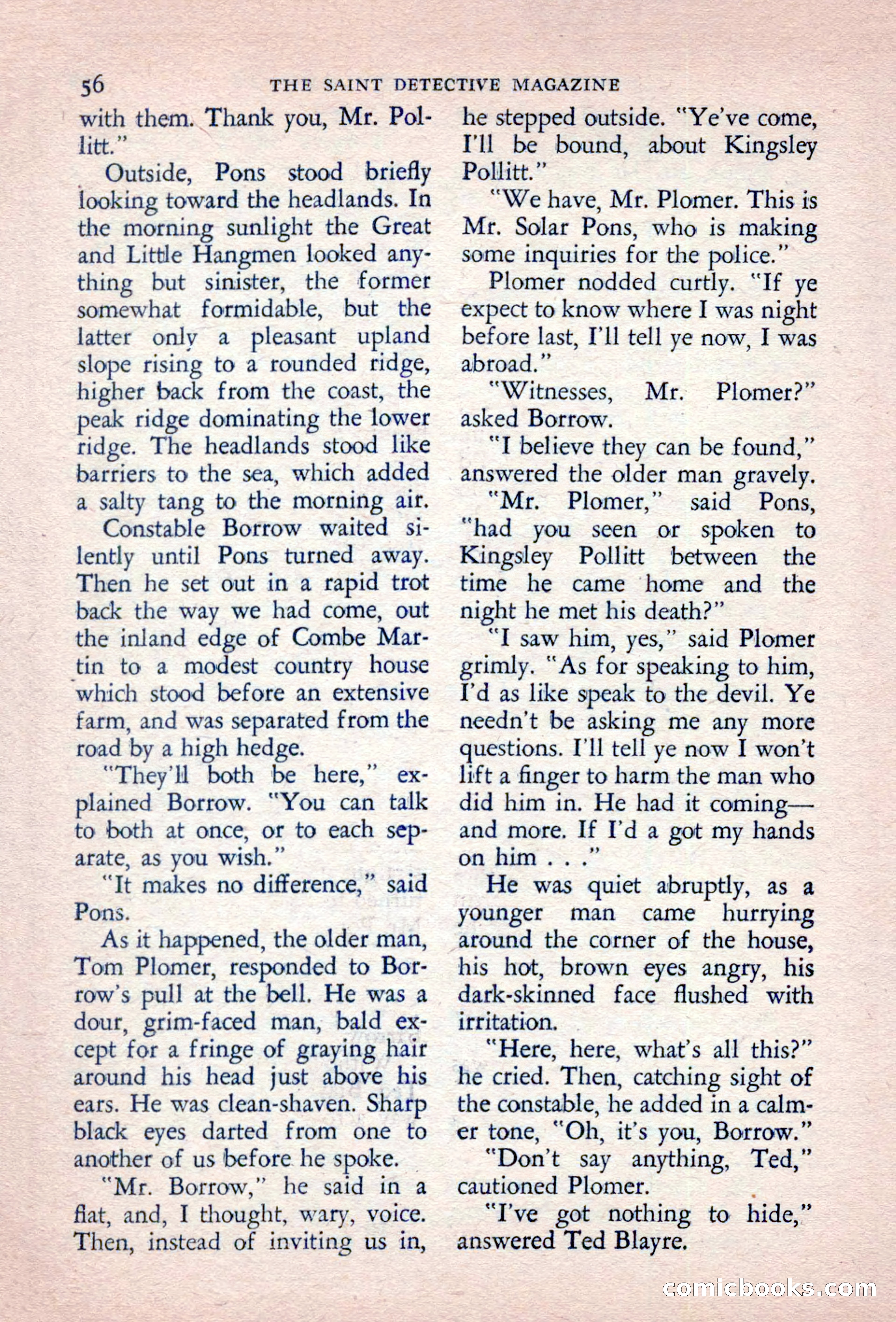 The Saint Detective Magazine, September 1957 — page 58 of 132
