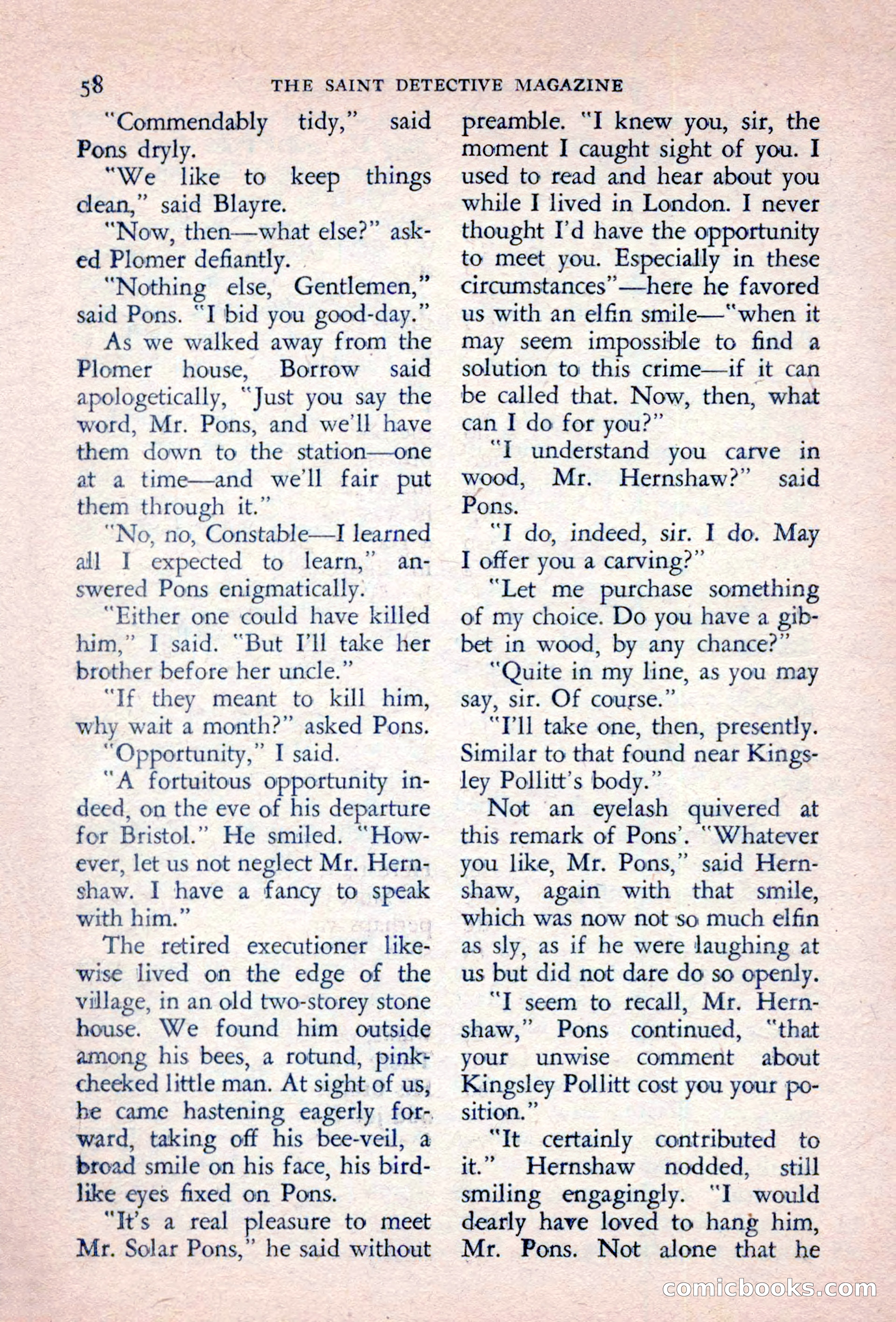 The Saint Detective Magazine, September 1957 — page 60 of 132