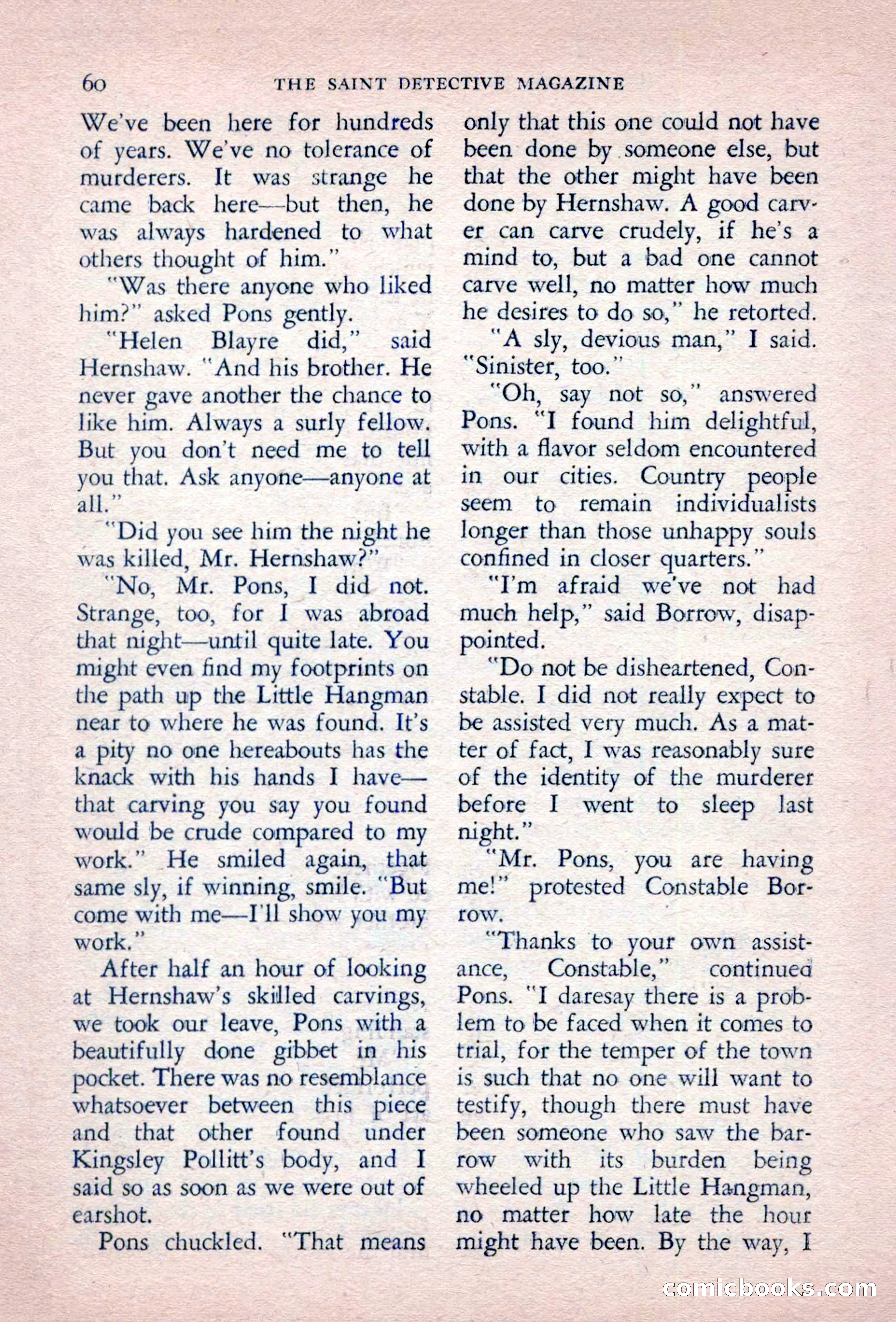 The Saint Detective Magazine, September 1957 — page 62 of 132