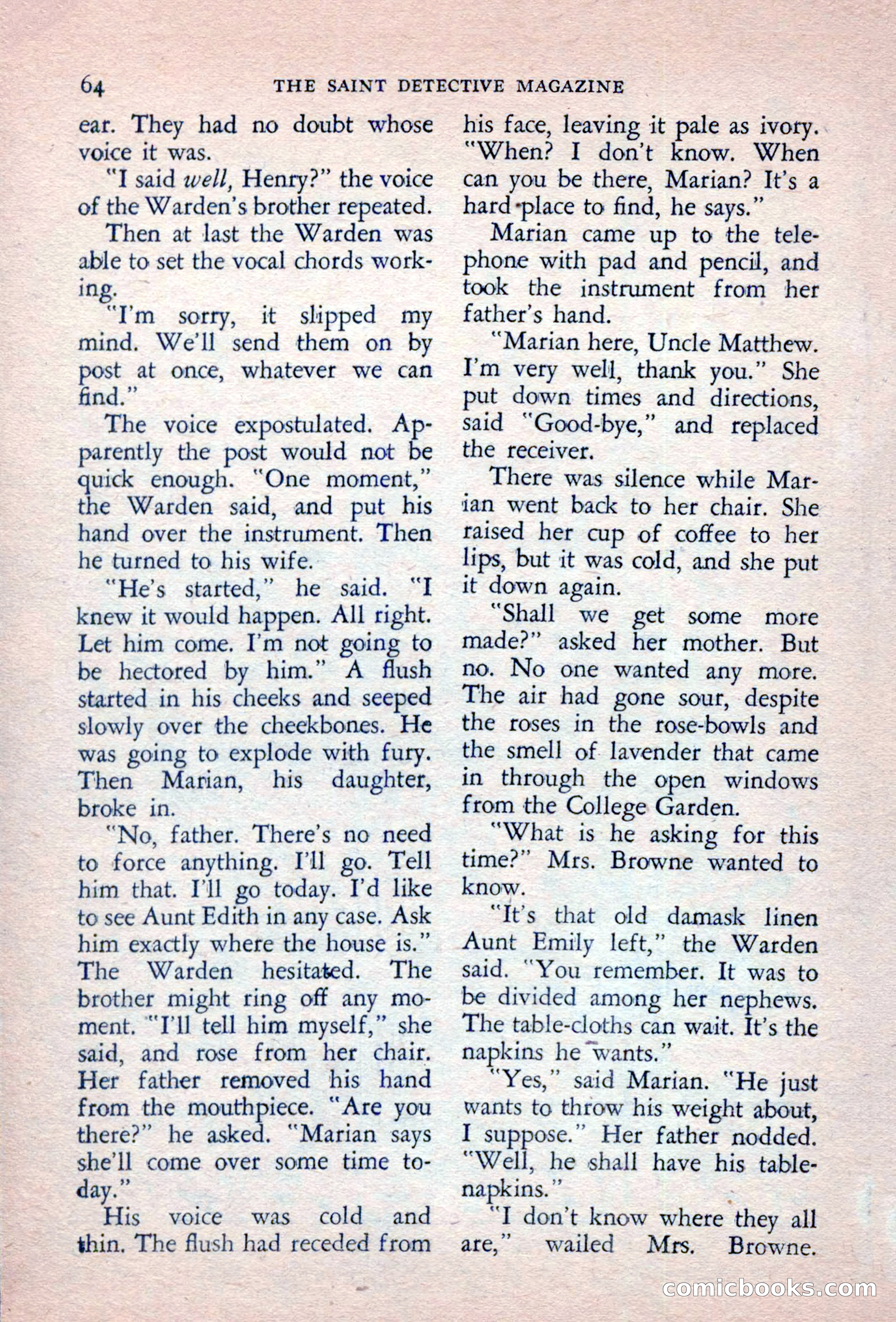 The Saint Detective Magazine, September 1957 — page 66 of 132