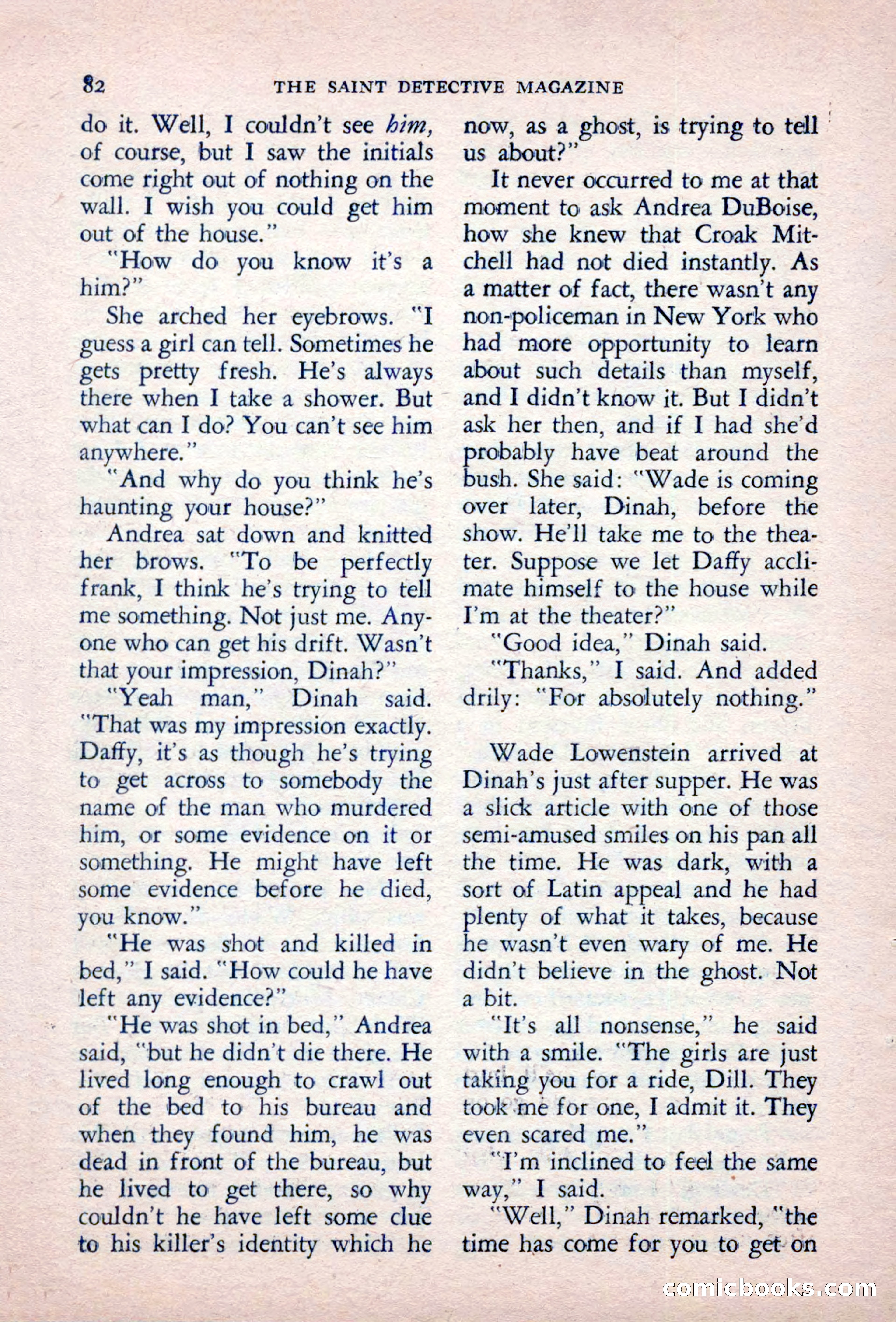 The Saint Detective Magazine, September 1957 — page 84 of 132