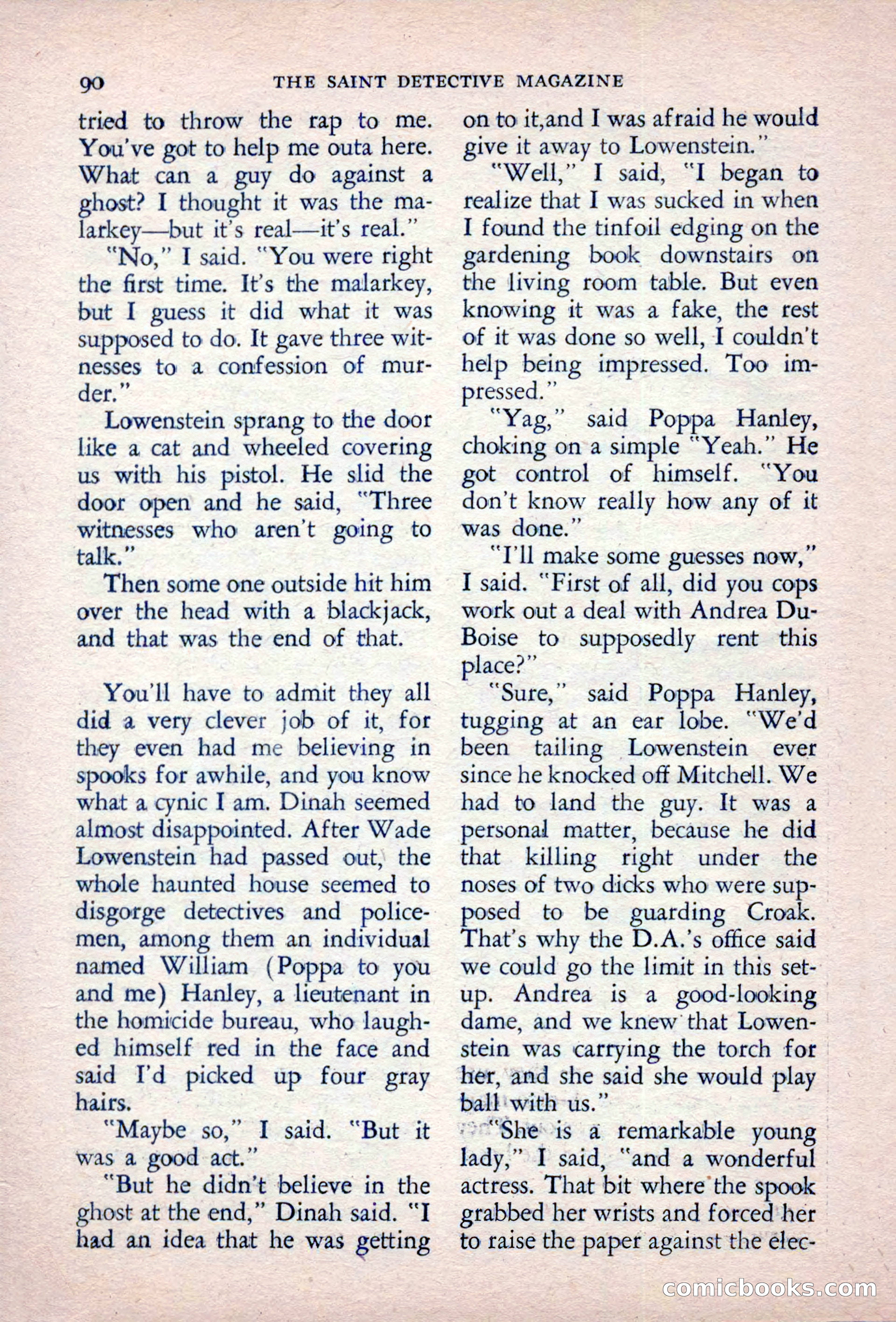 The Saint Detective Magazine, September 1957 — page 92 of 132