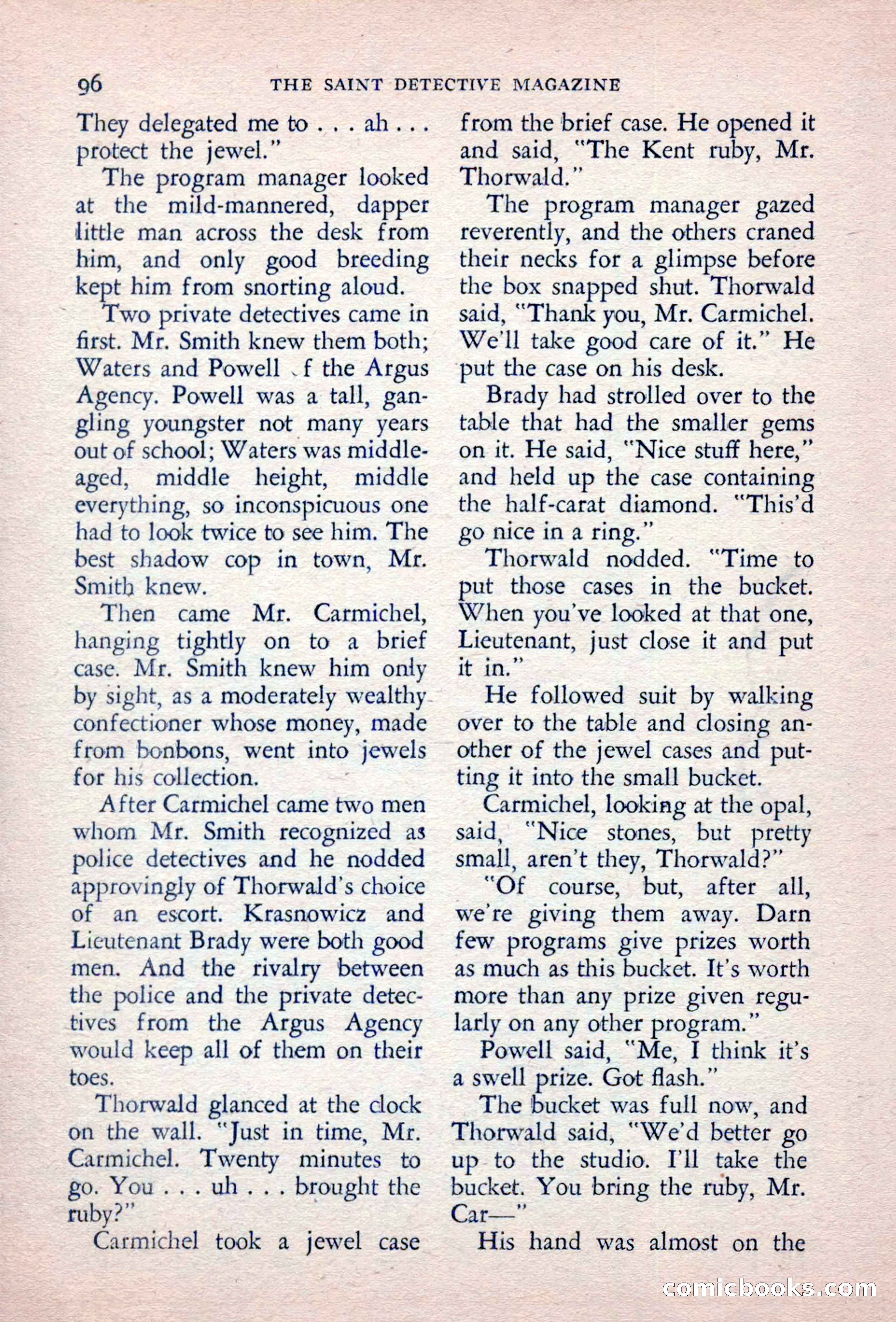 The Saint Detective Magazine, September 1957 — page 98 of 132