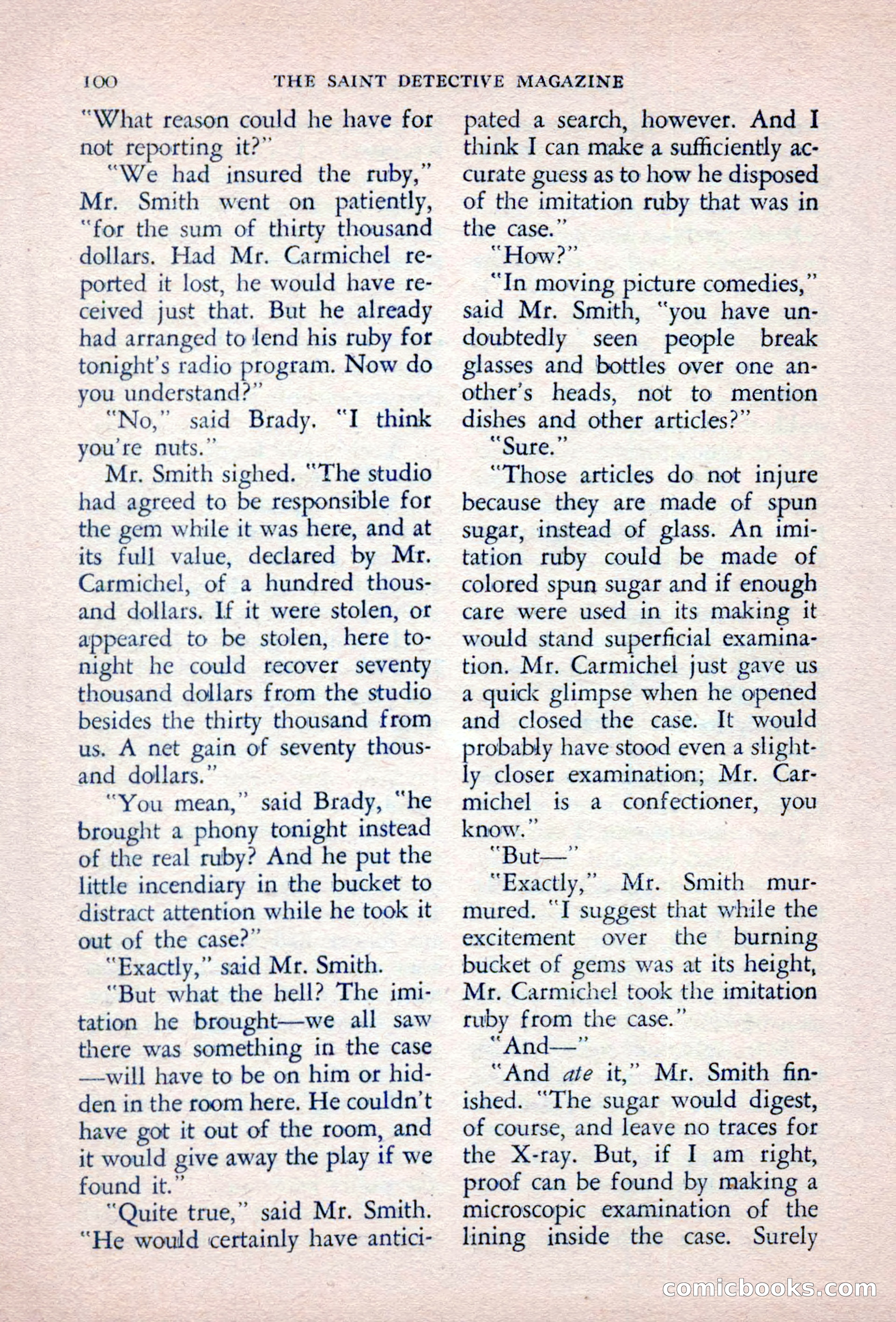 The Saint Detective Magazine, September 1957 — page 102 of 132