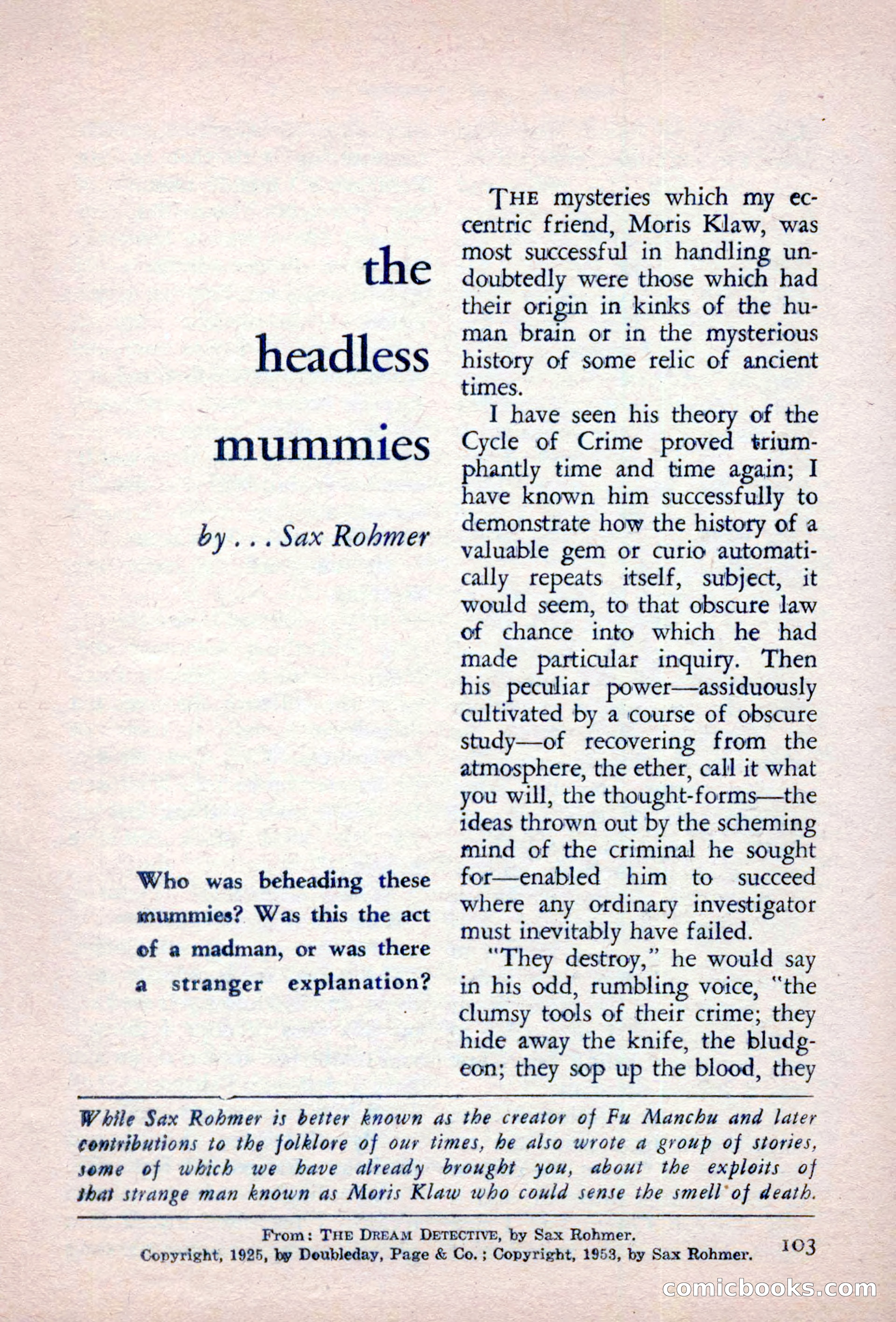 The Saint Detective Magazine, September 1957 — page 105 of 132