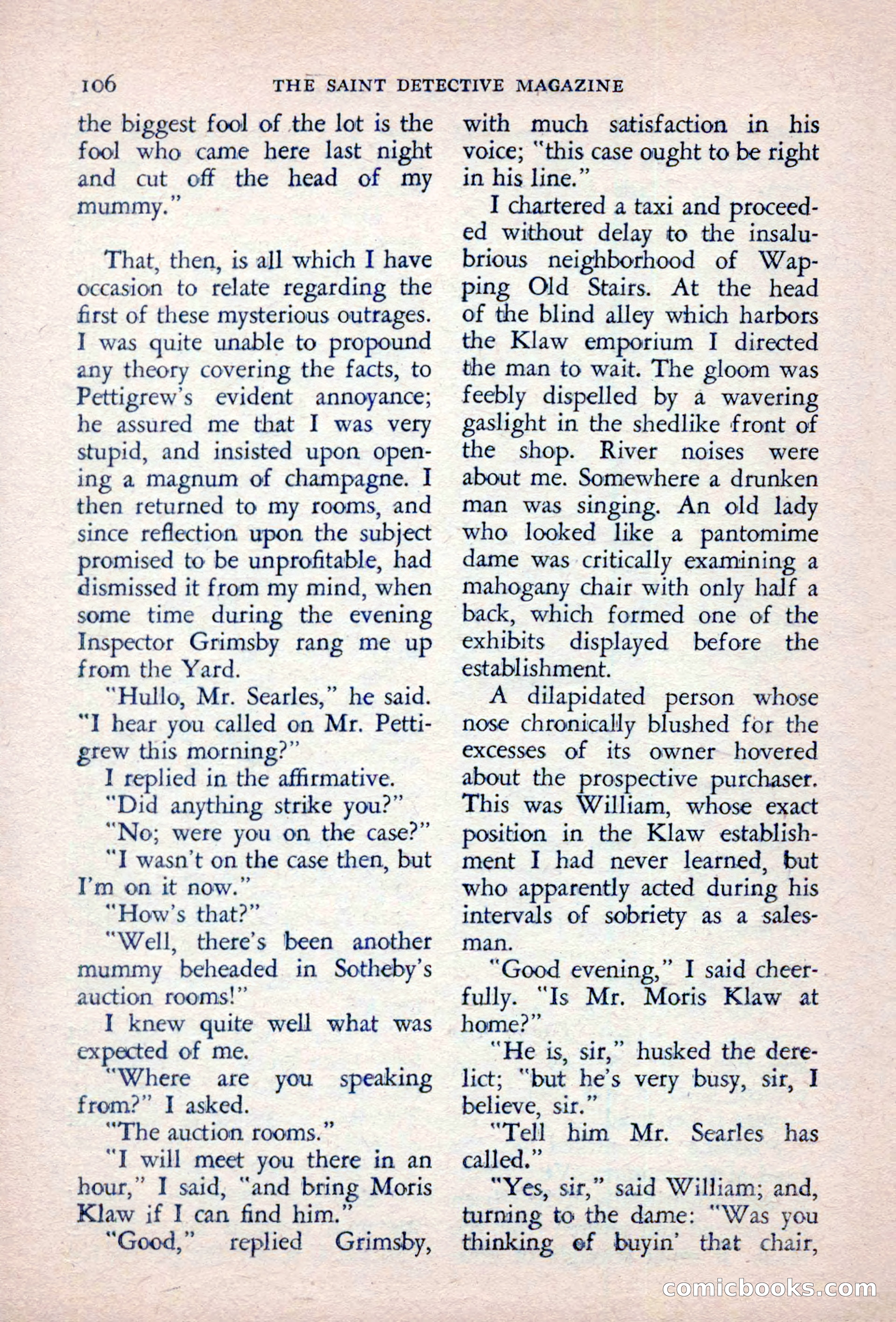 The Saint Detective Magazine, September 1957 — page 108 of 132