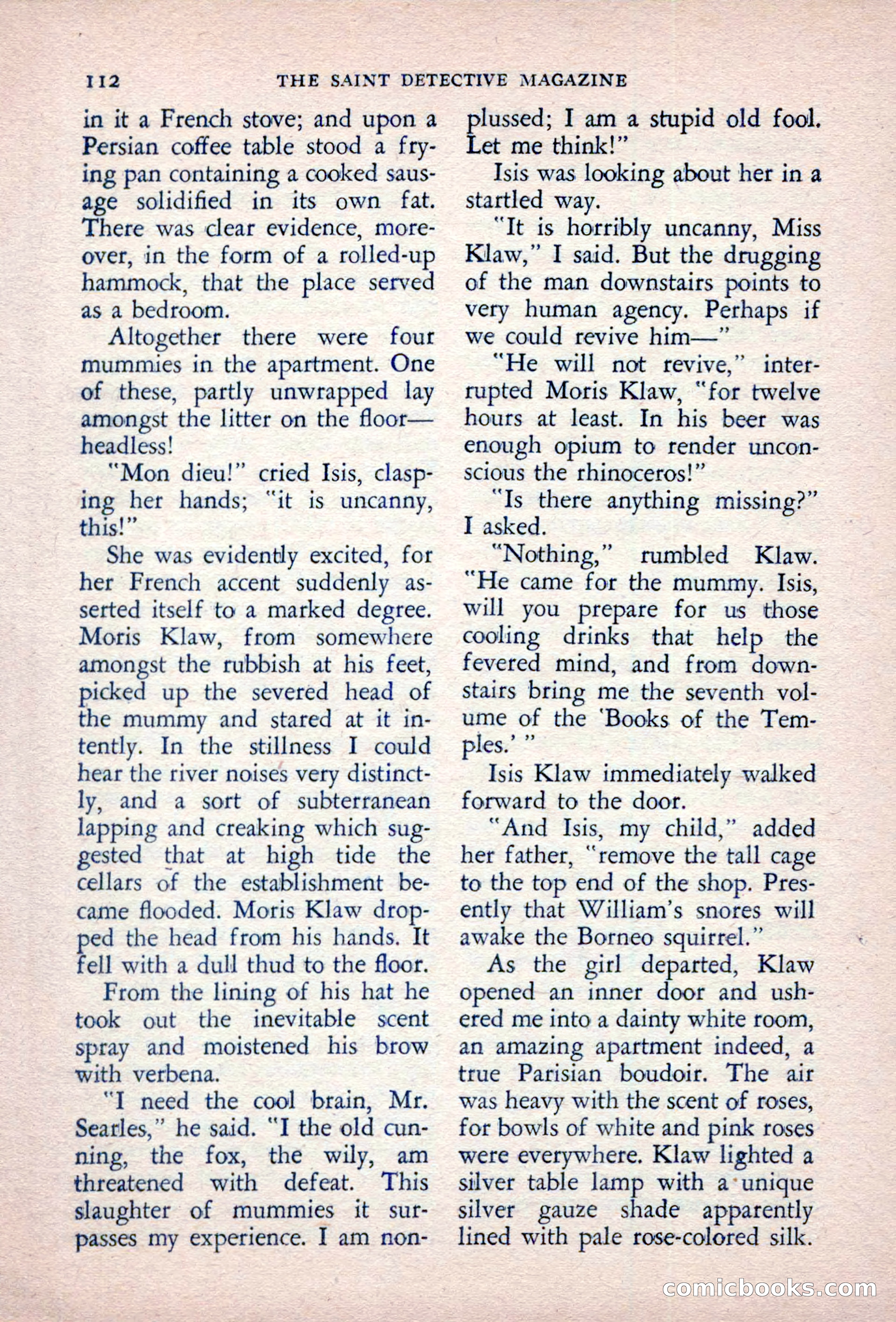 The Saint Detective Magazine, September 1957 — page 114 of 132