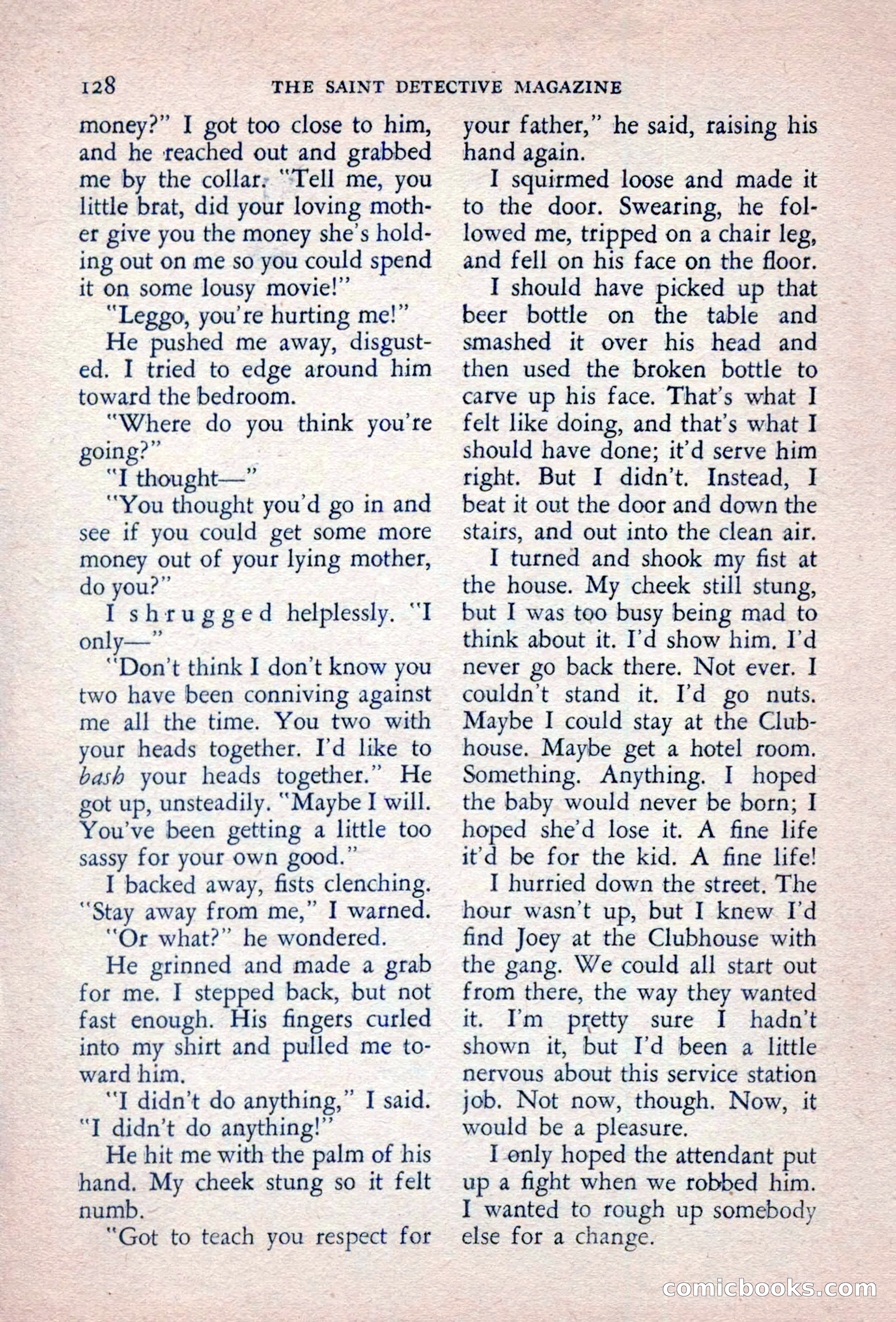 The Saint Detective Magazine, September 1957 — page 130 of 132