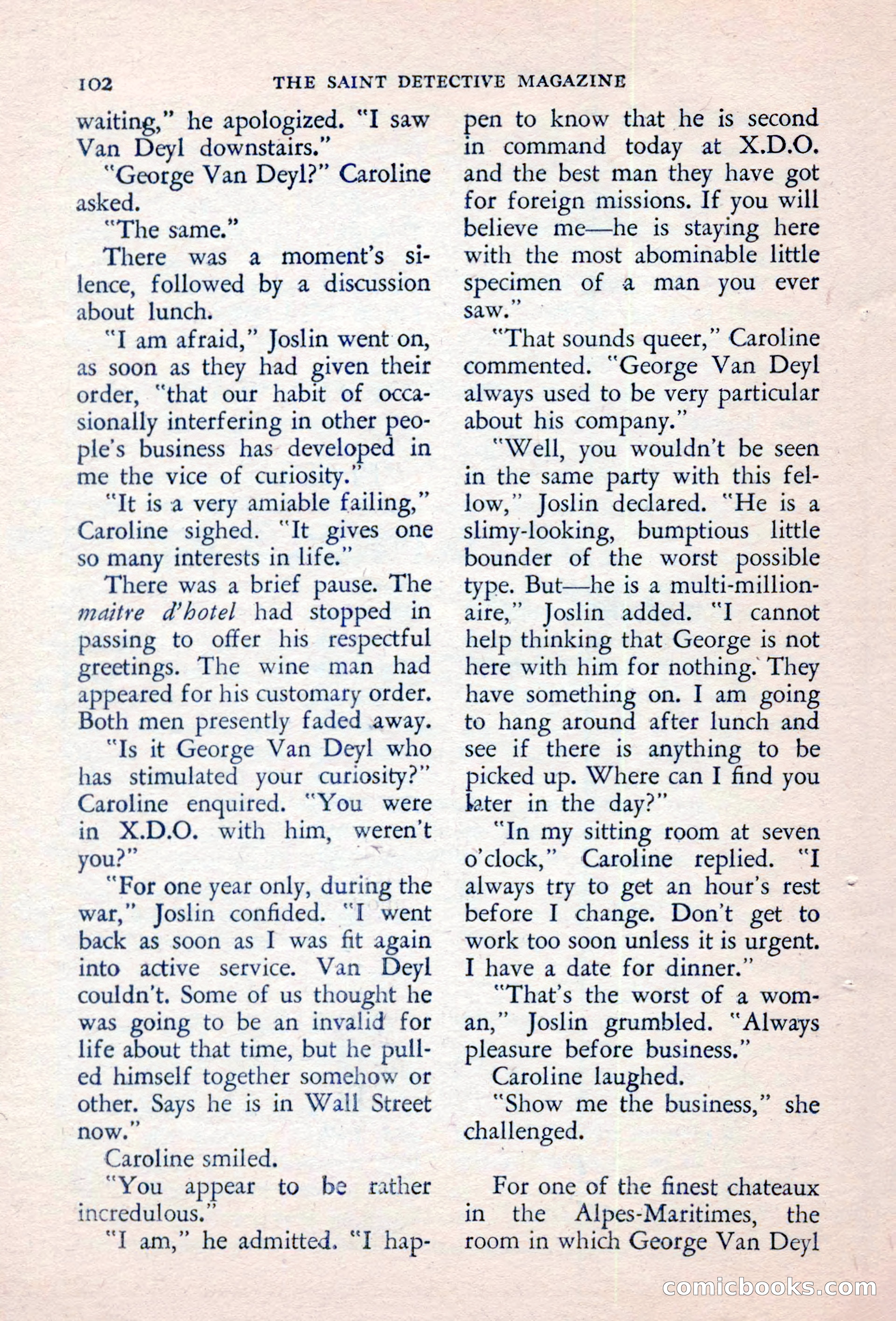 The Saint Detective Magazine — page 104 of 132