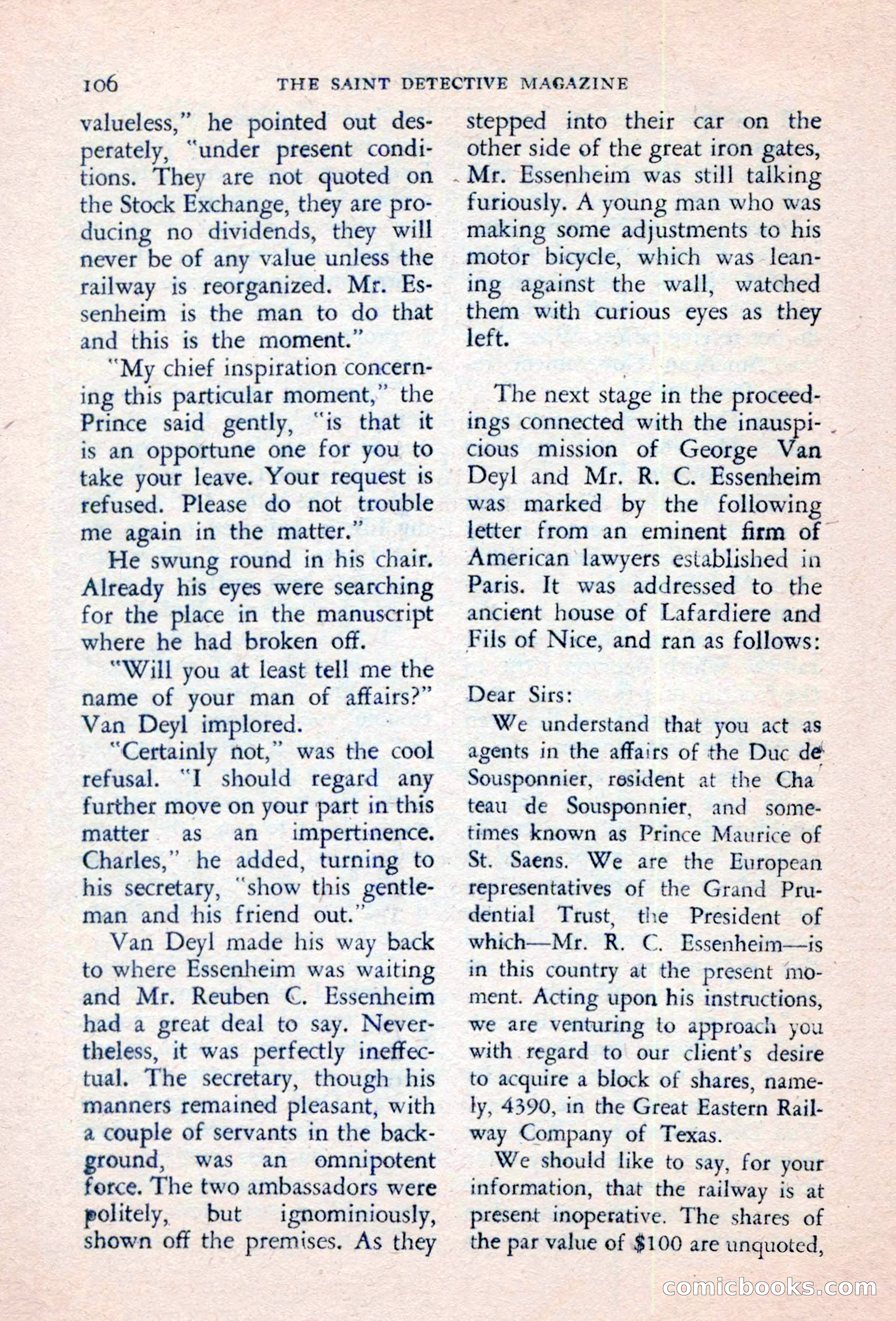 The Saint Detective Magazine — page 108 of 132