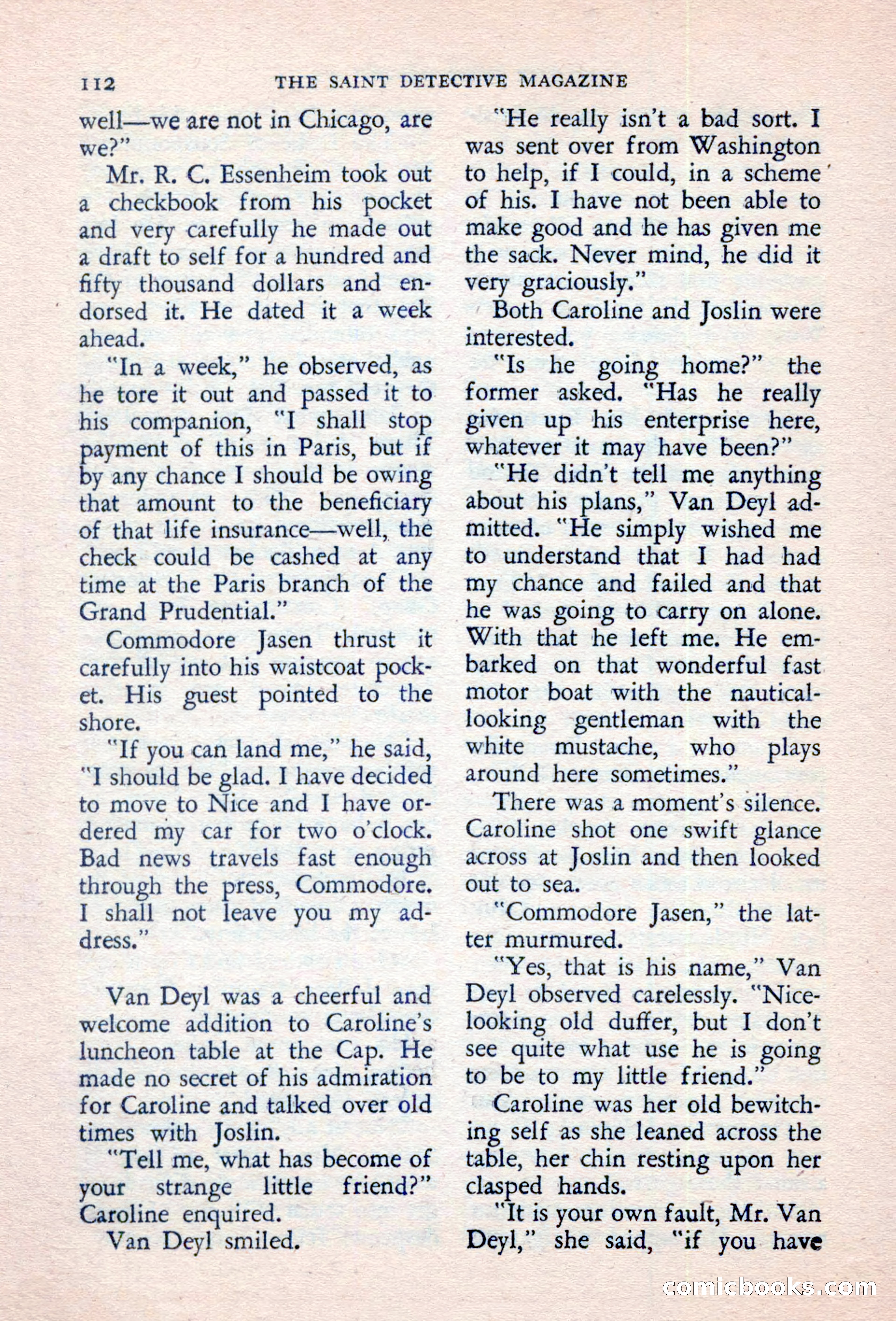 The Saint Detective Magazine — page 114 of 132