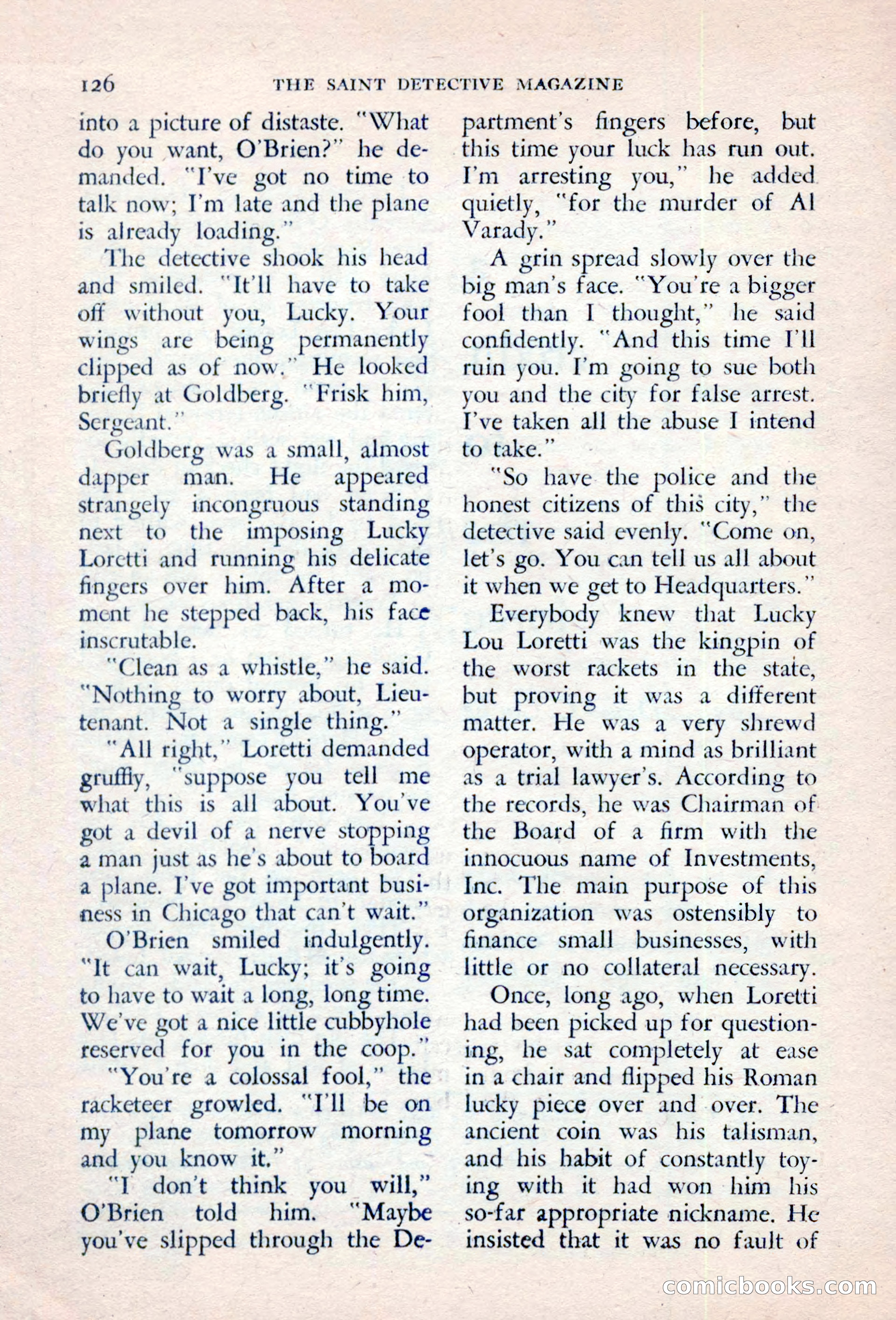 The Saint Detective Magazine — page 128 of 132