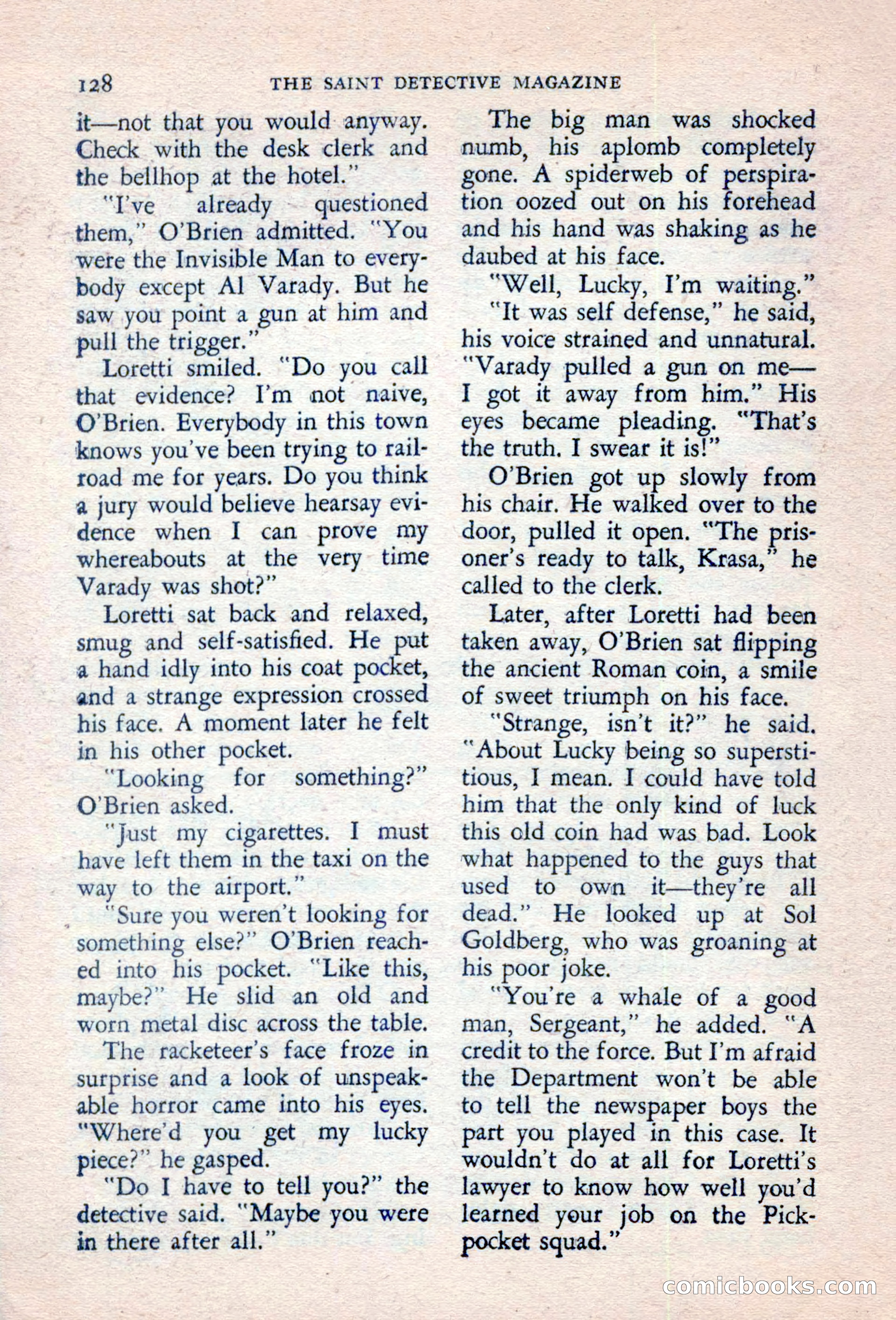 The Saint Detective Magazine — page 130 of 132