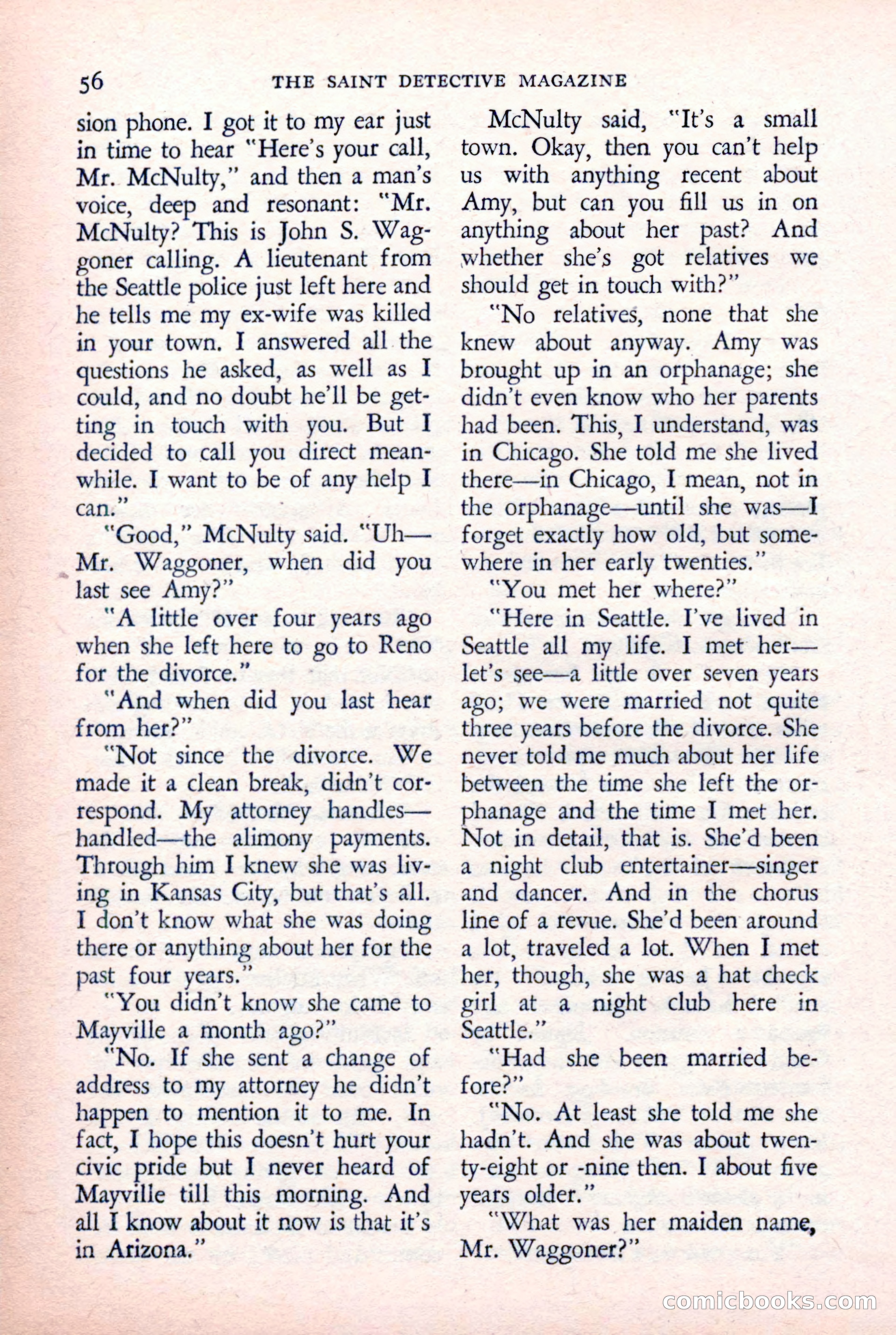 The Saint Detective Magazine — page 58 of 132