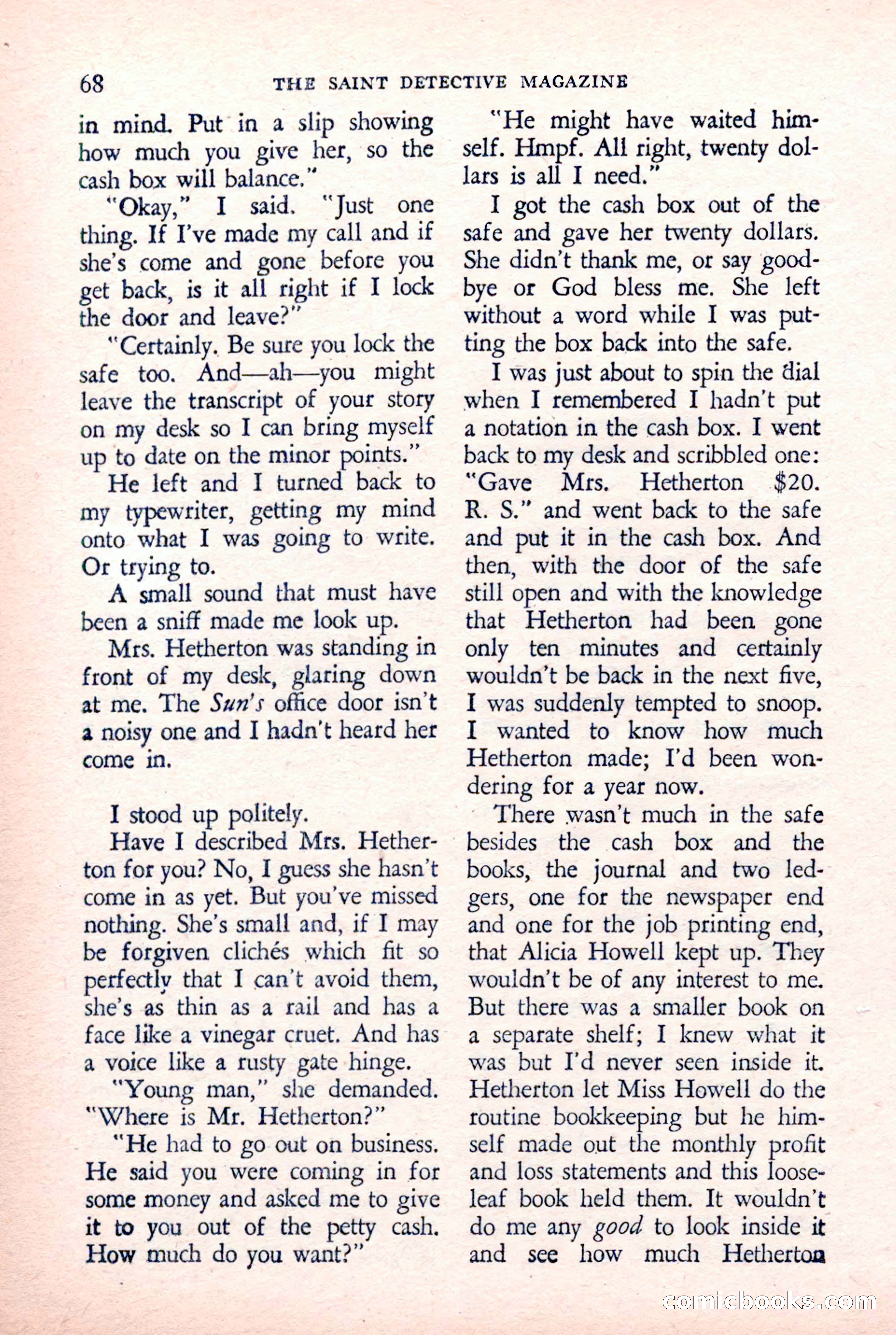 The Saint Detective Magazine — page 70 of 132