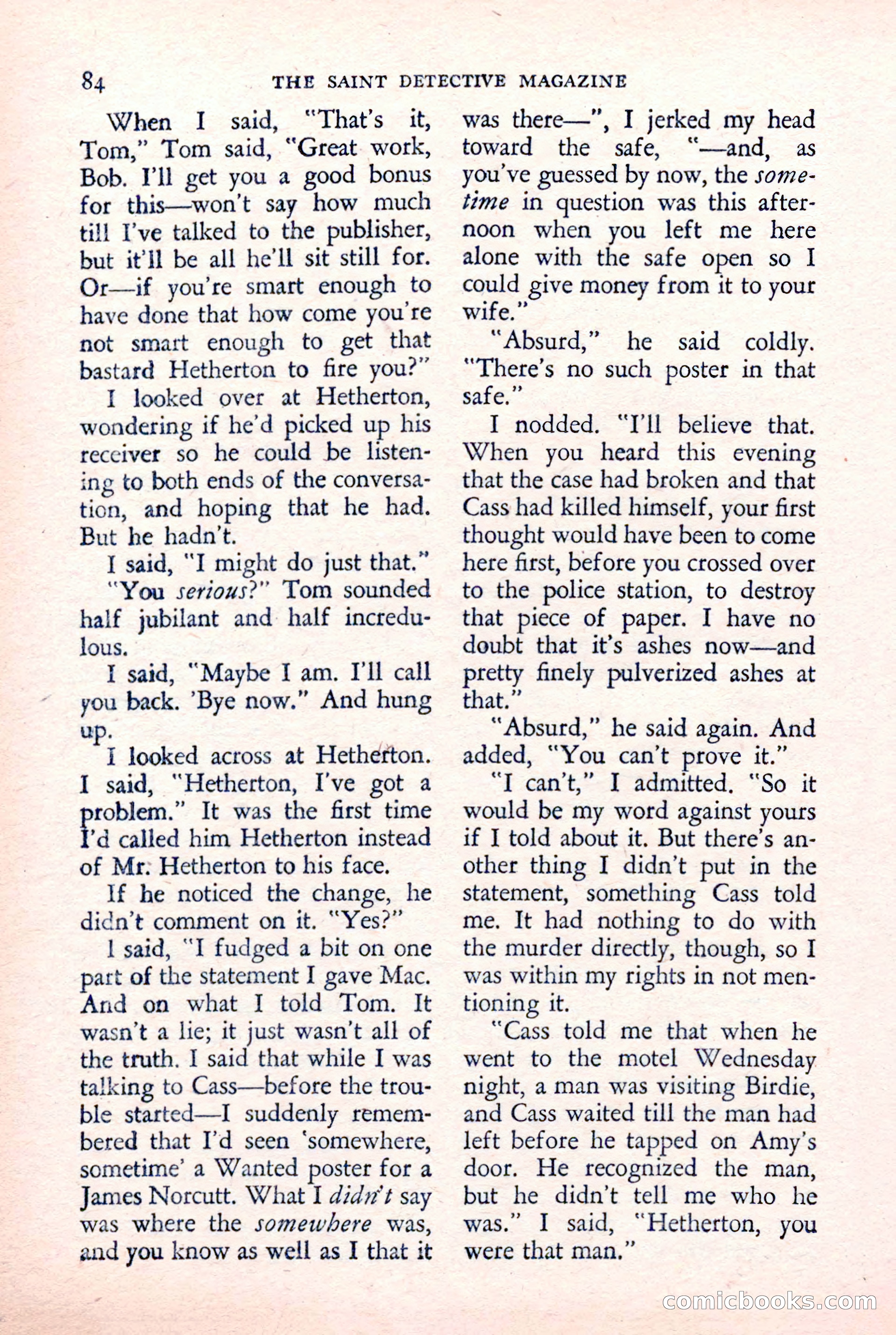 The Saint Detective Magazine — page 86 of 132