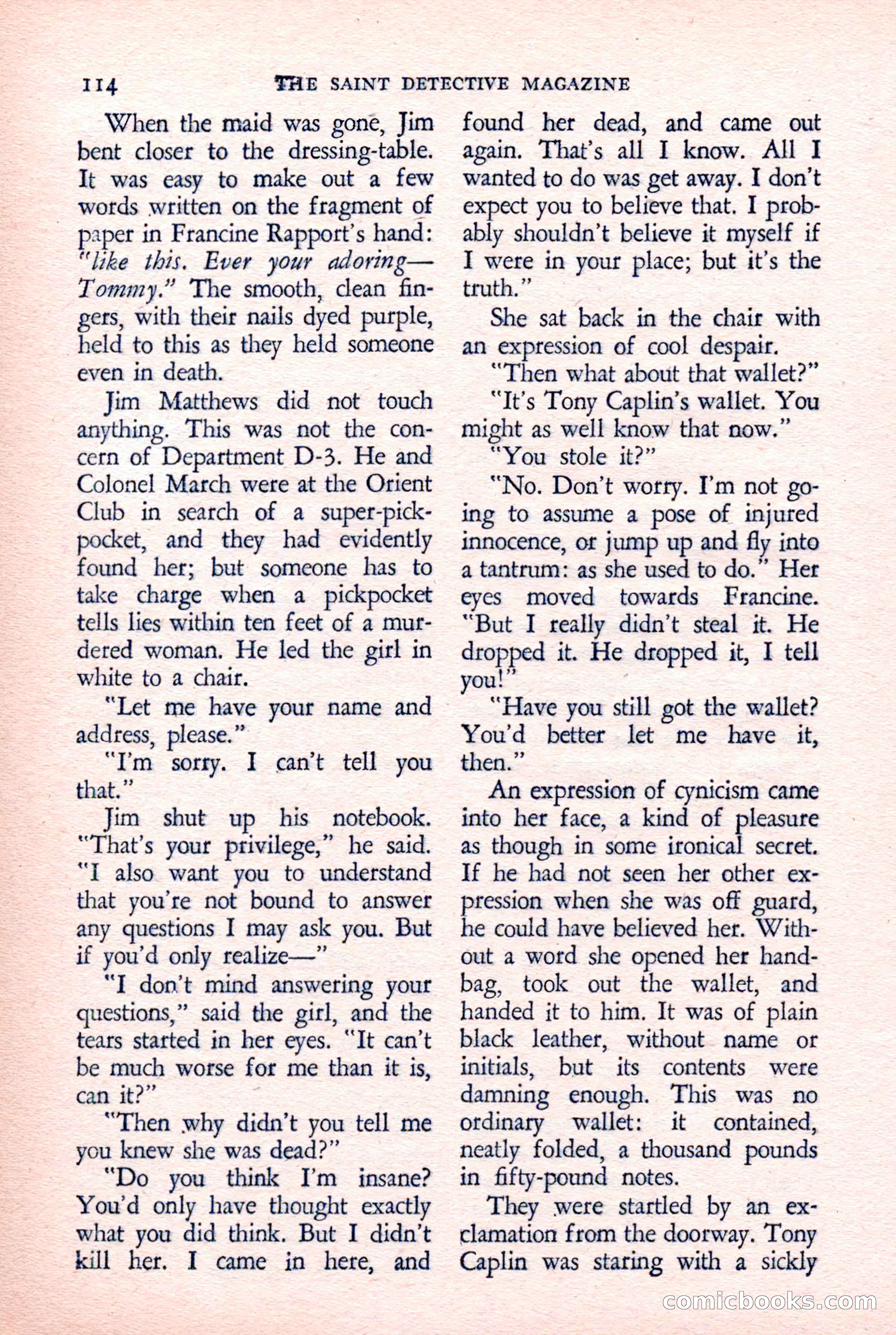 The Saint Detective Magazine — page 116 of 132