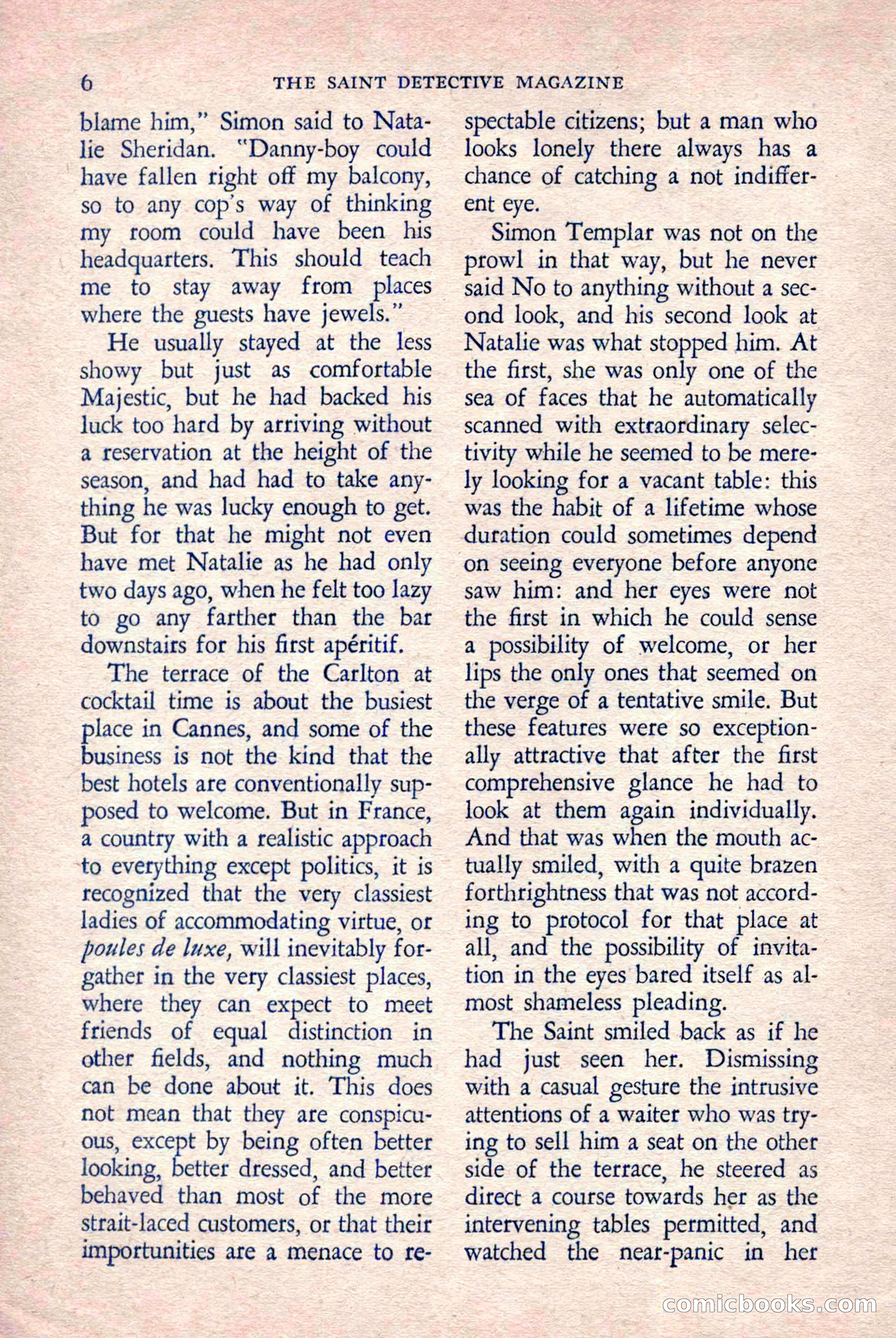 The Saint Detective Magazine, March 1958 — page 8 of 132