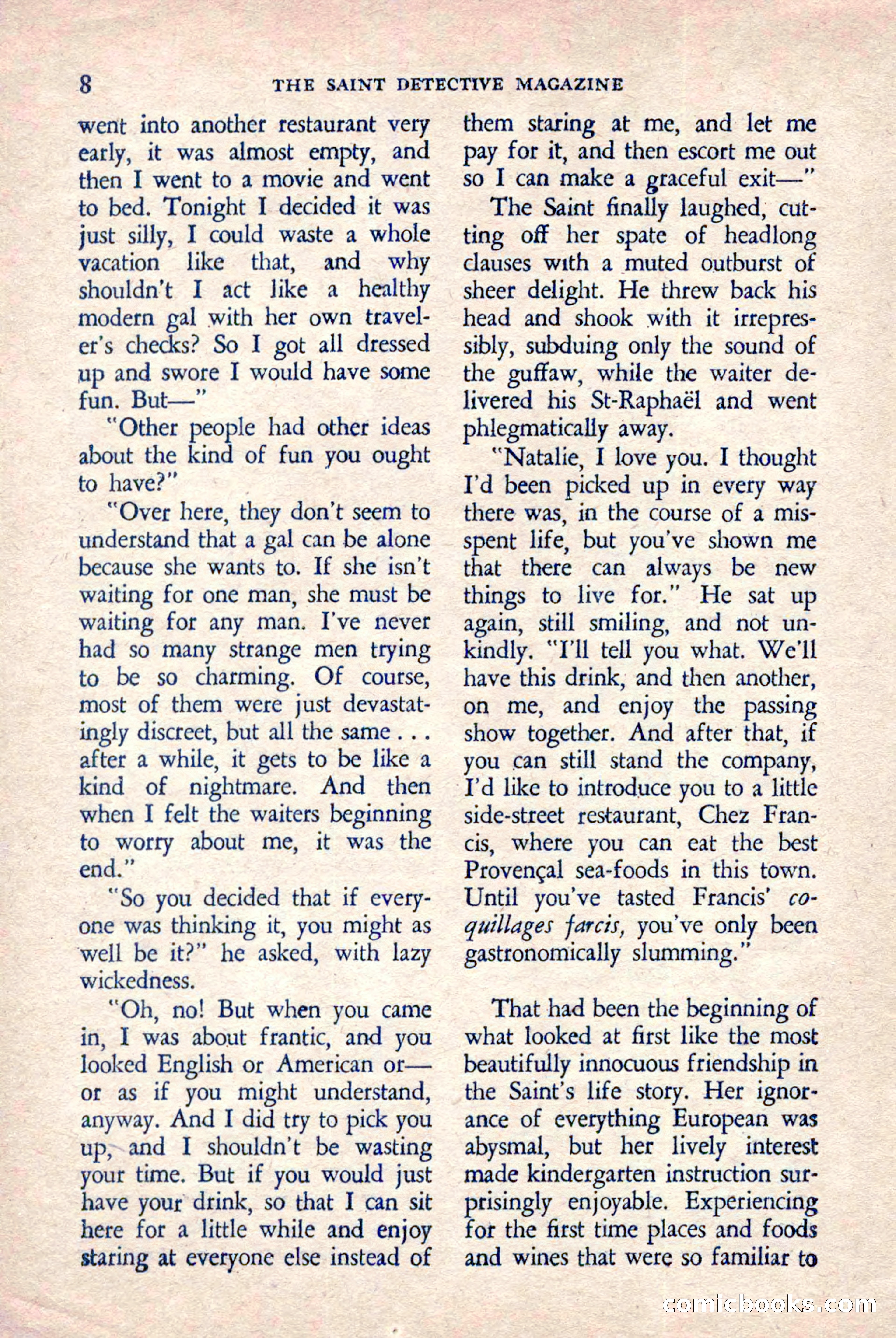 The Saint Detective Magazine, March 1958 — page 10 of 132