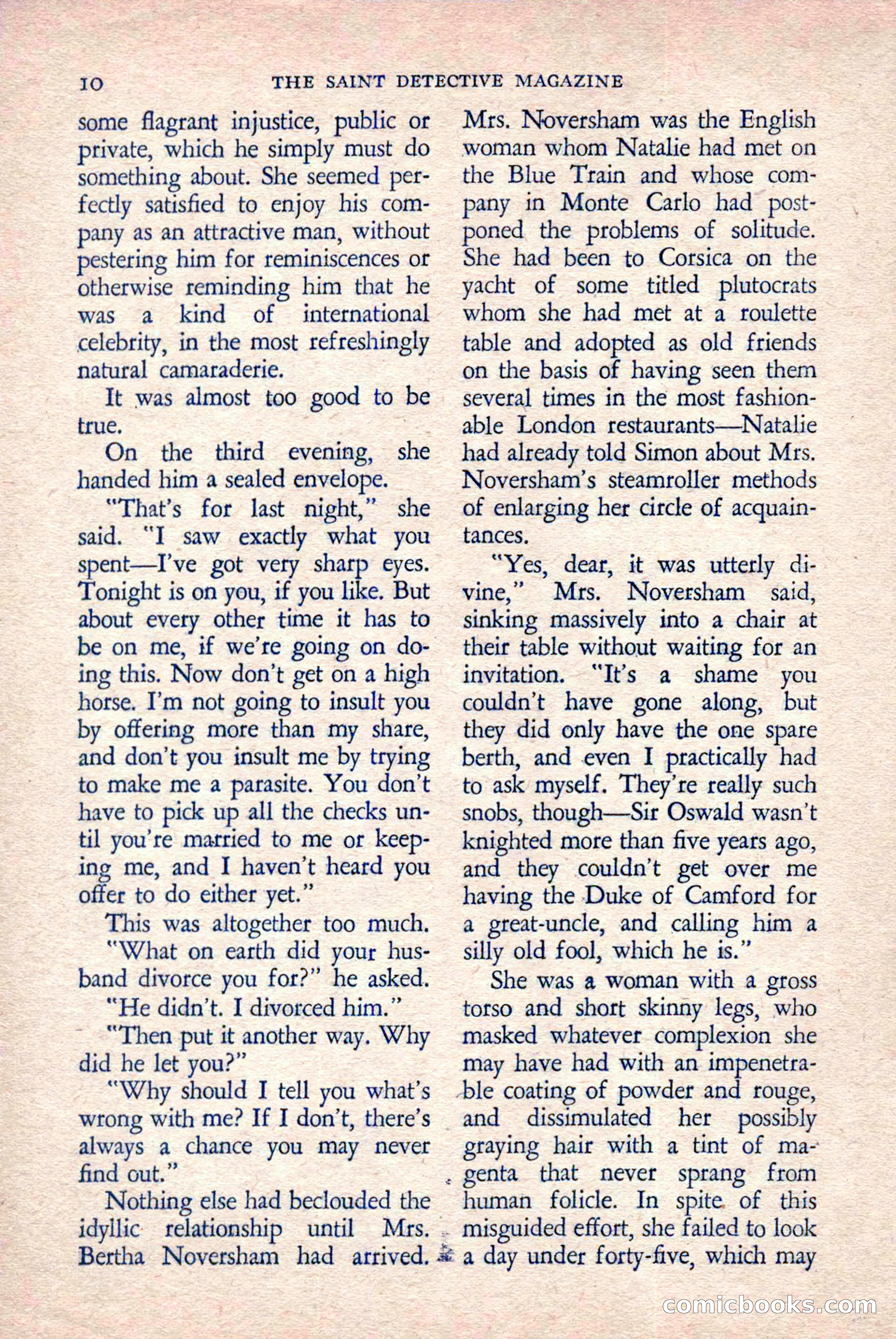 The Saint Detective Magazine, March 1958 — page 12 of 132