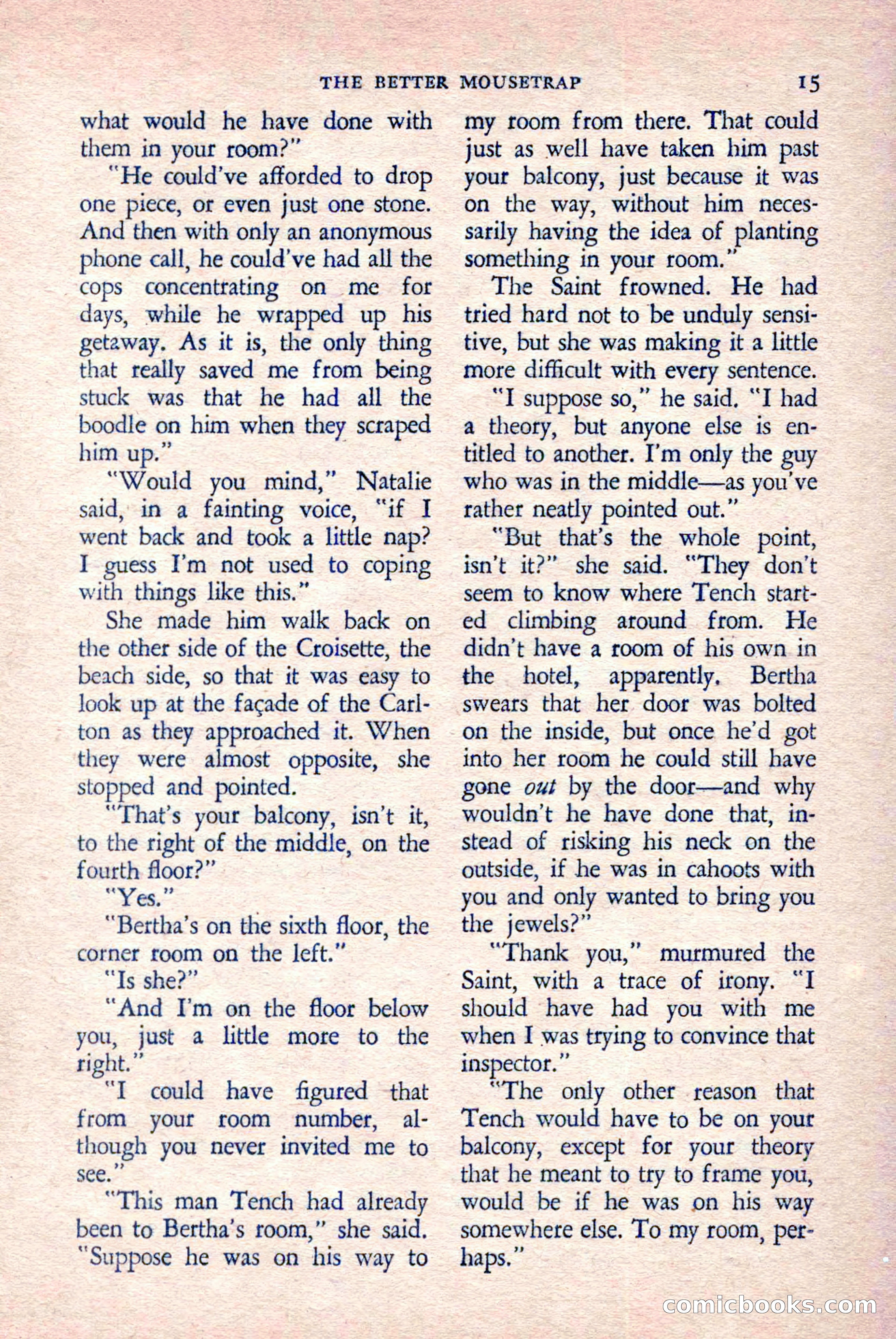 The Saint Detective Magazine, March 1958 — page 17 of 132