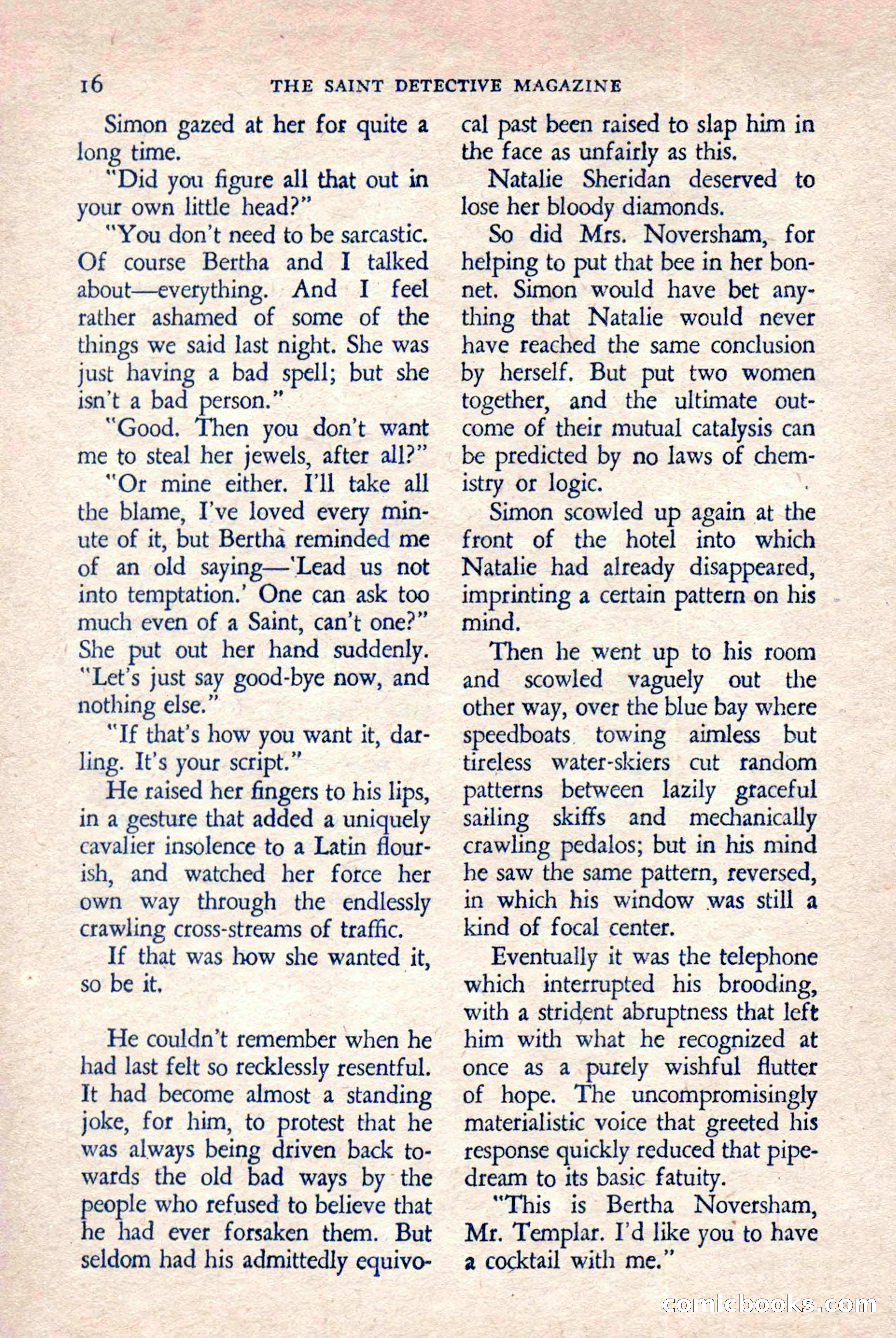 The Saint Detective Magazine, March 1958 — page 18 of 132