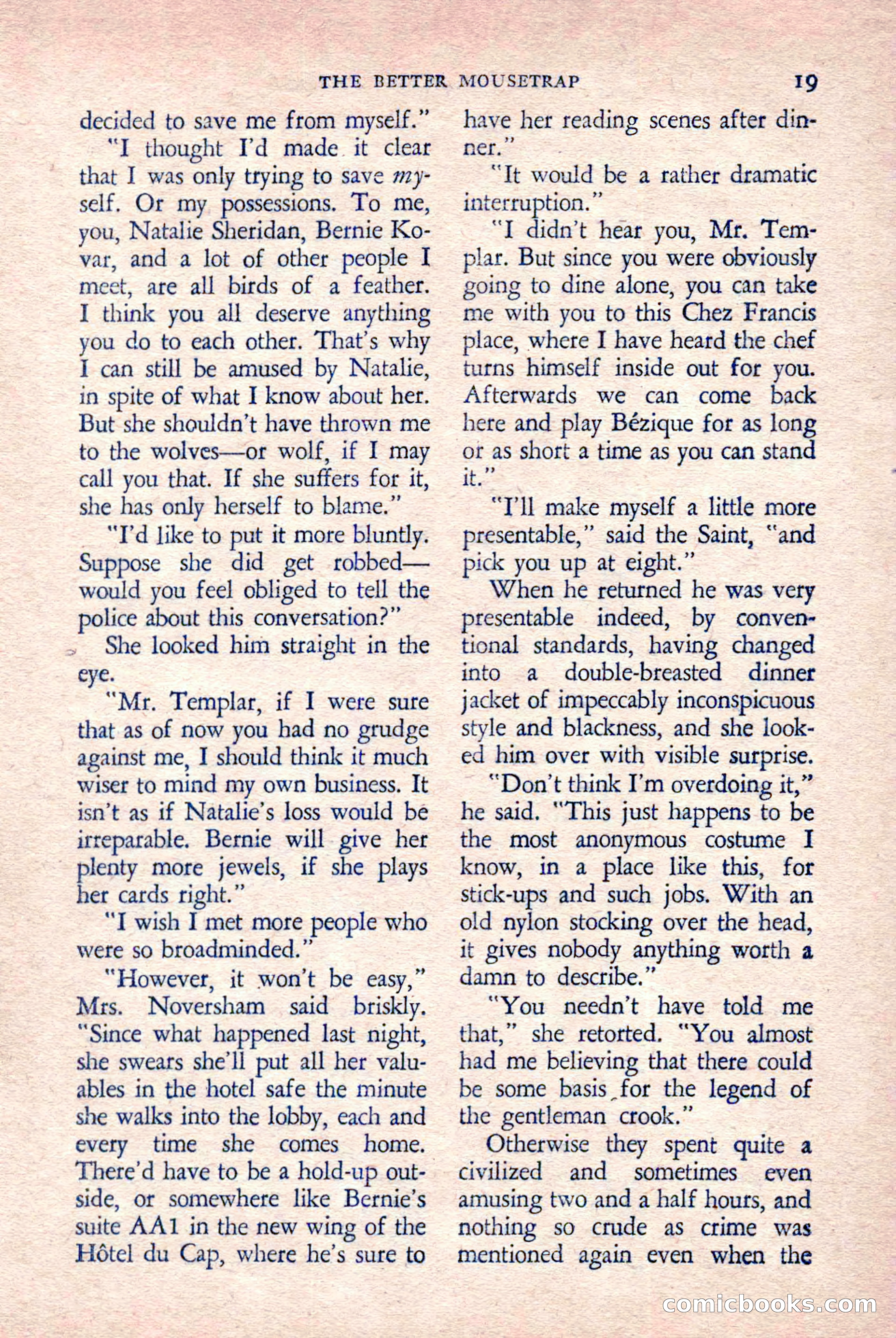 The Saint Detective Magazine, March 1958 — page 21 of 132