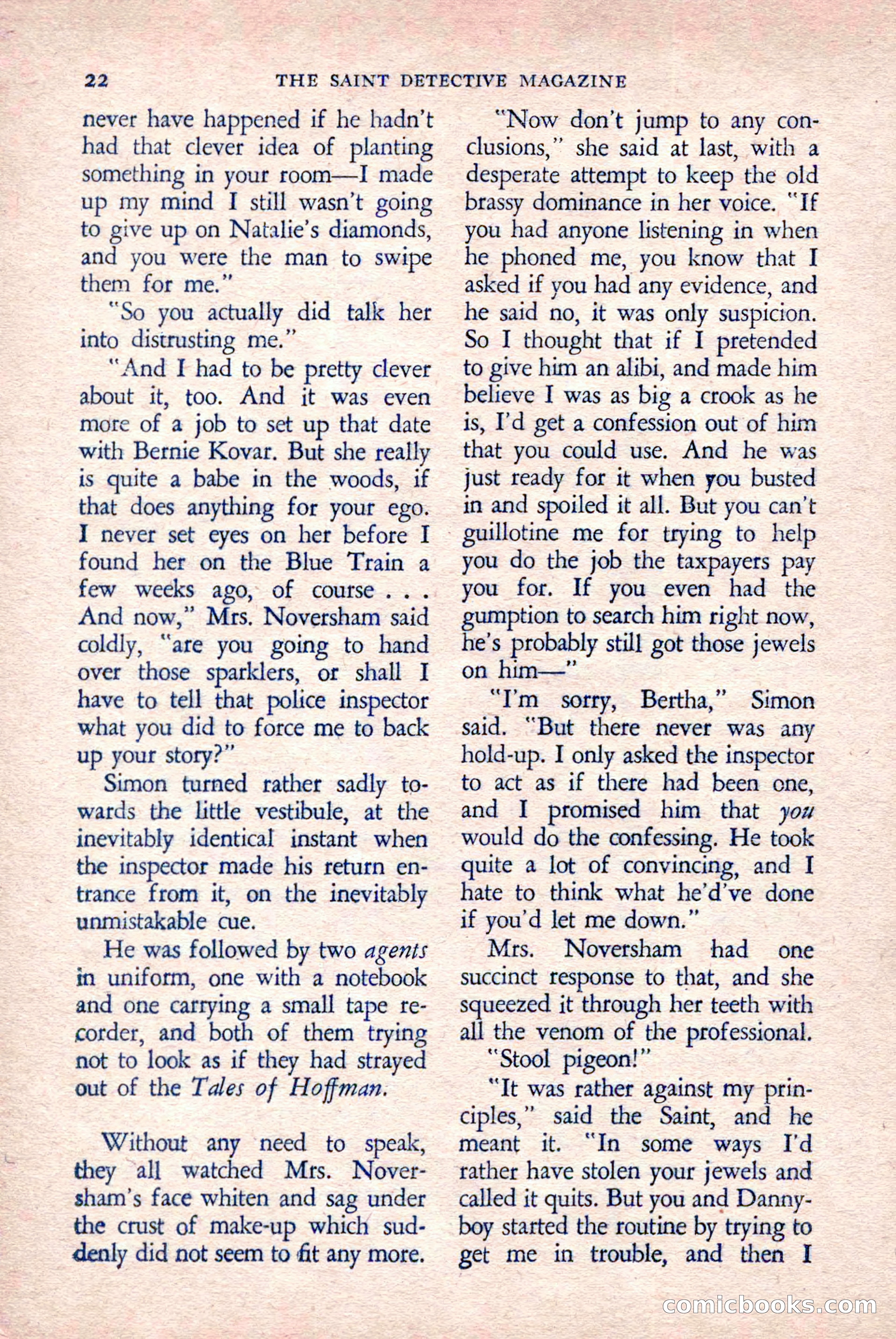 The Saint Detective Magazine, March 1958 — page 24 of 132