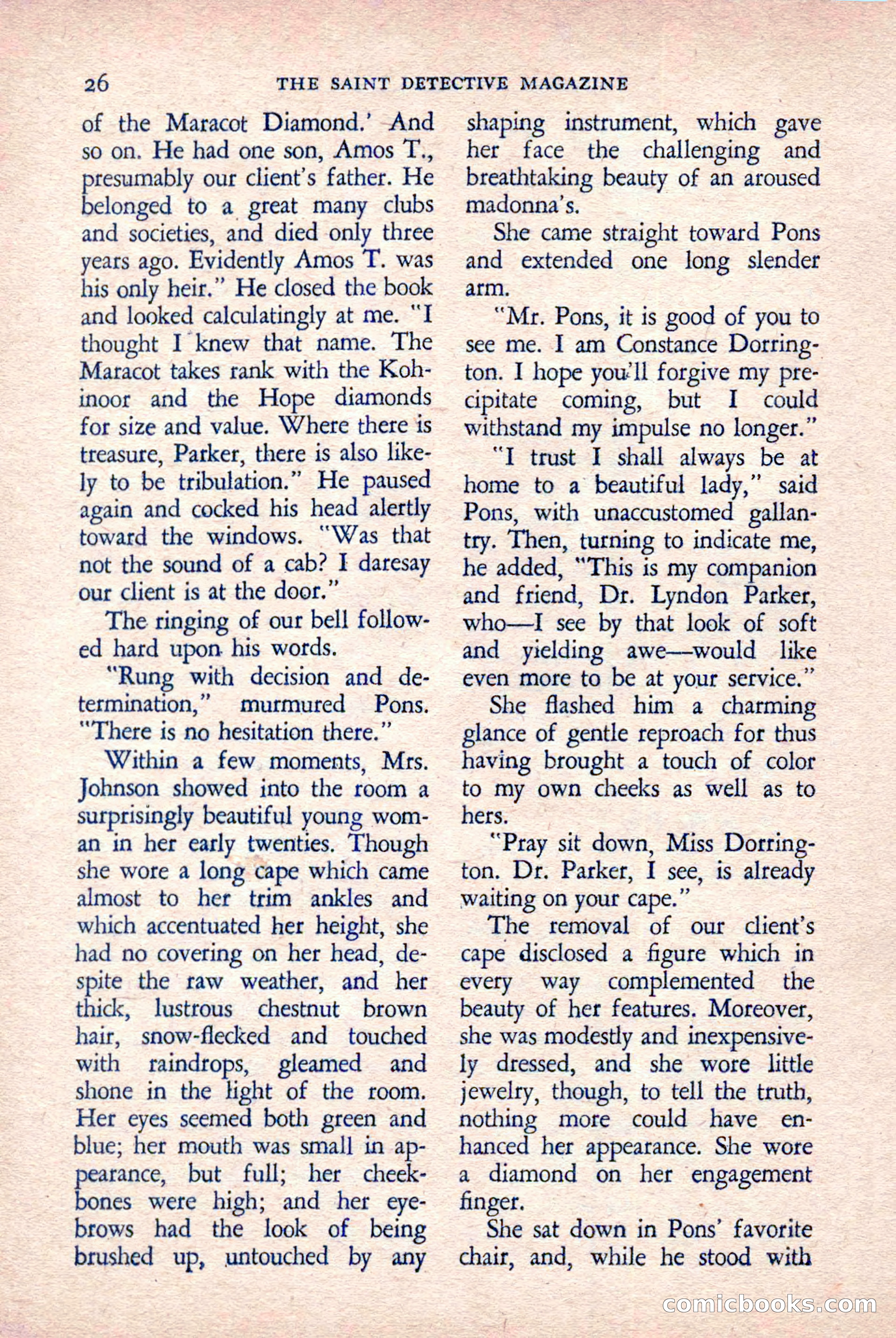 The Saint Detective Magazine, March 1958 — page 28 of 132