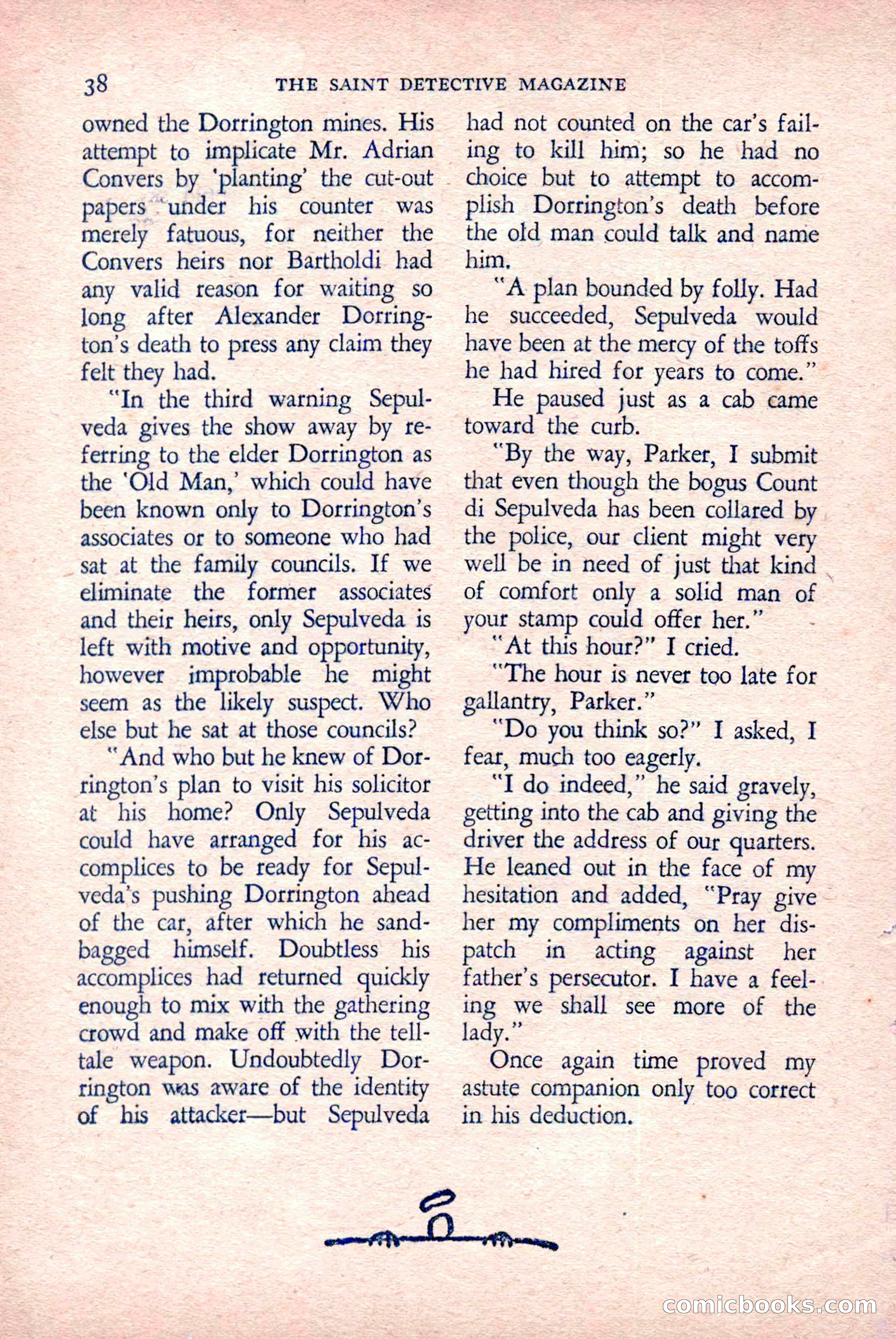 The Saint Detective Magazine, March 1958 — page 40 of 132