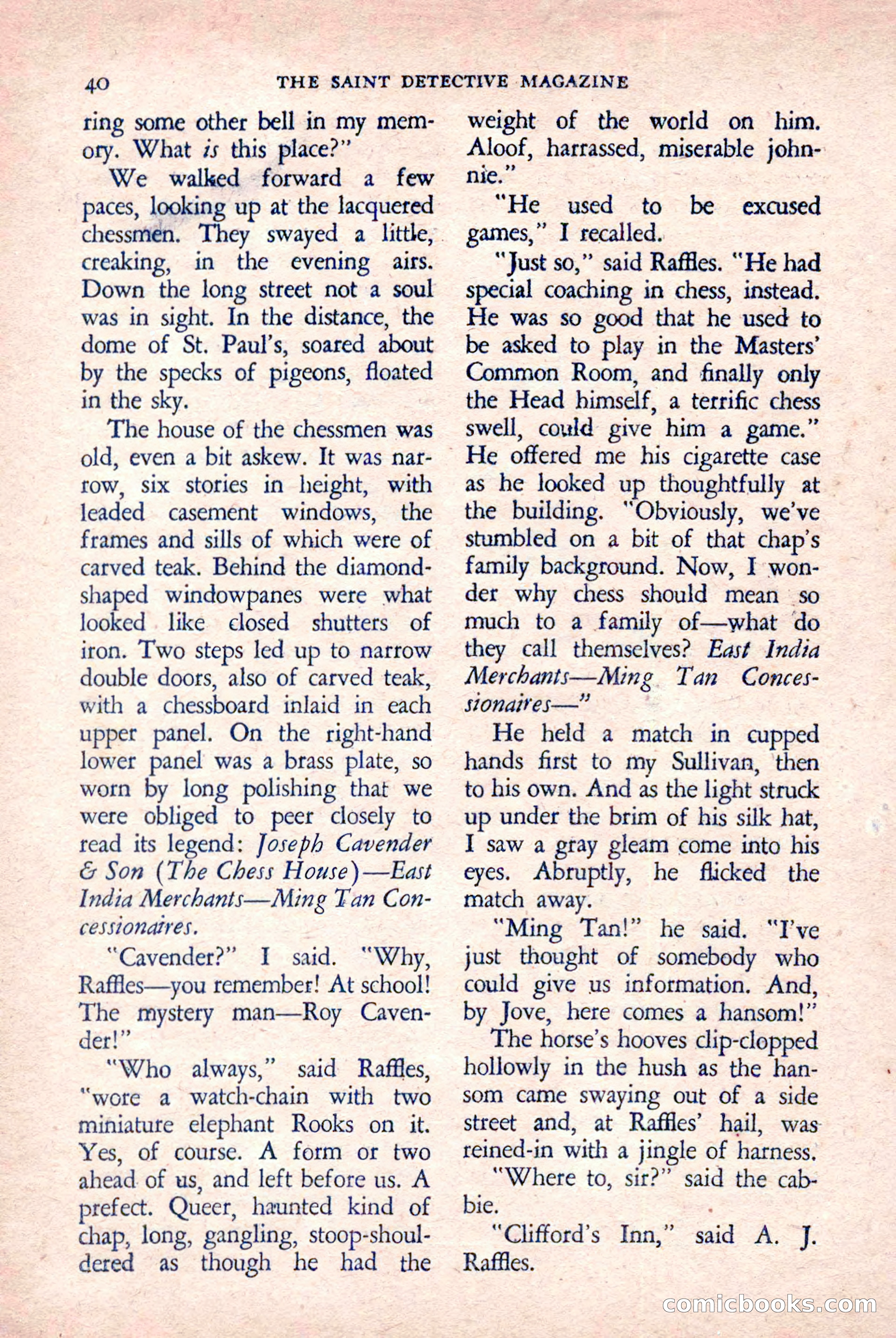 The Saint Detective Magazine, March 1958 — page 42 of 132