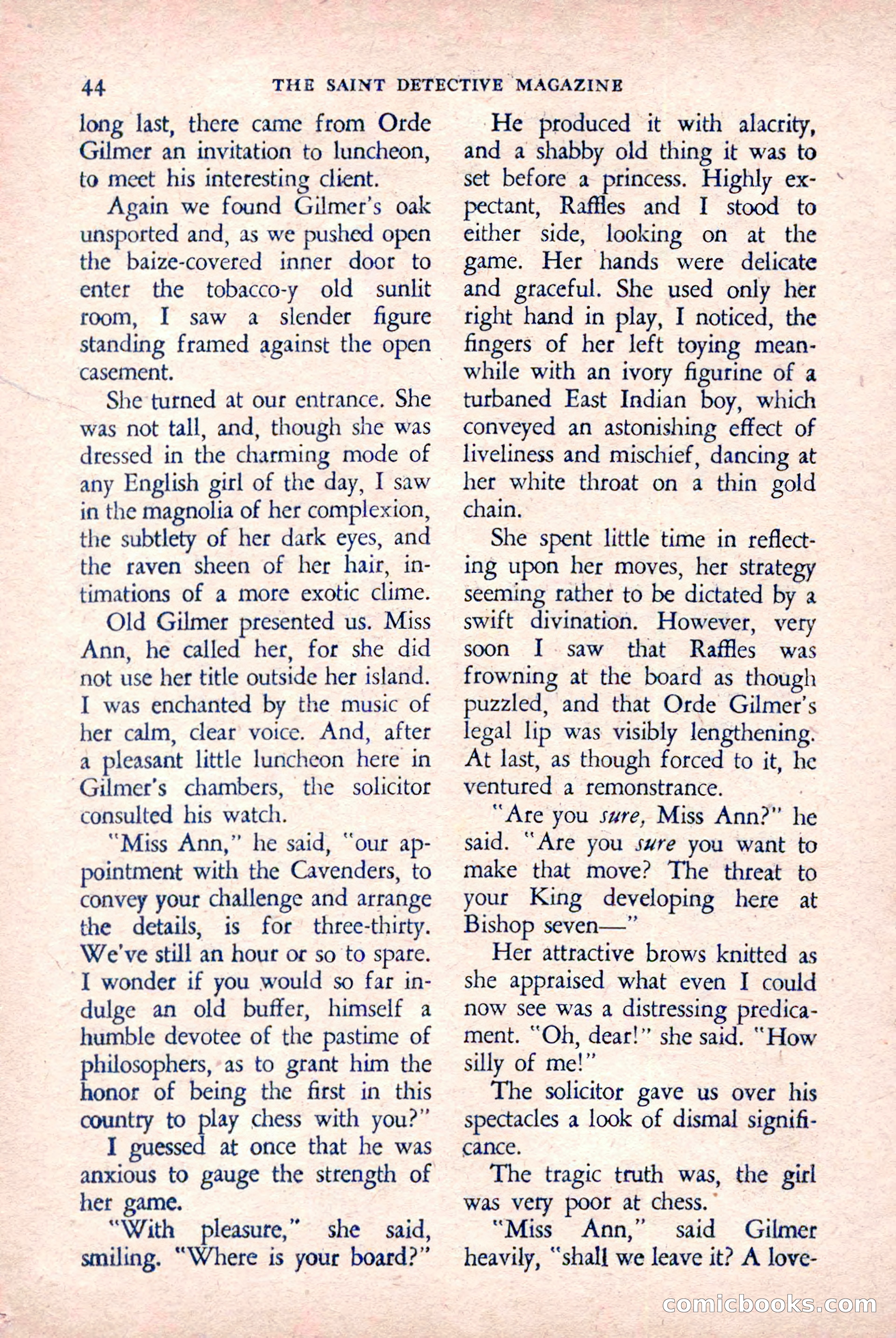 The Saint Detective Magazine, March 1958 — page 46 of 132