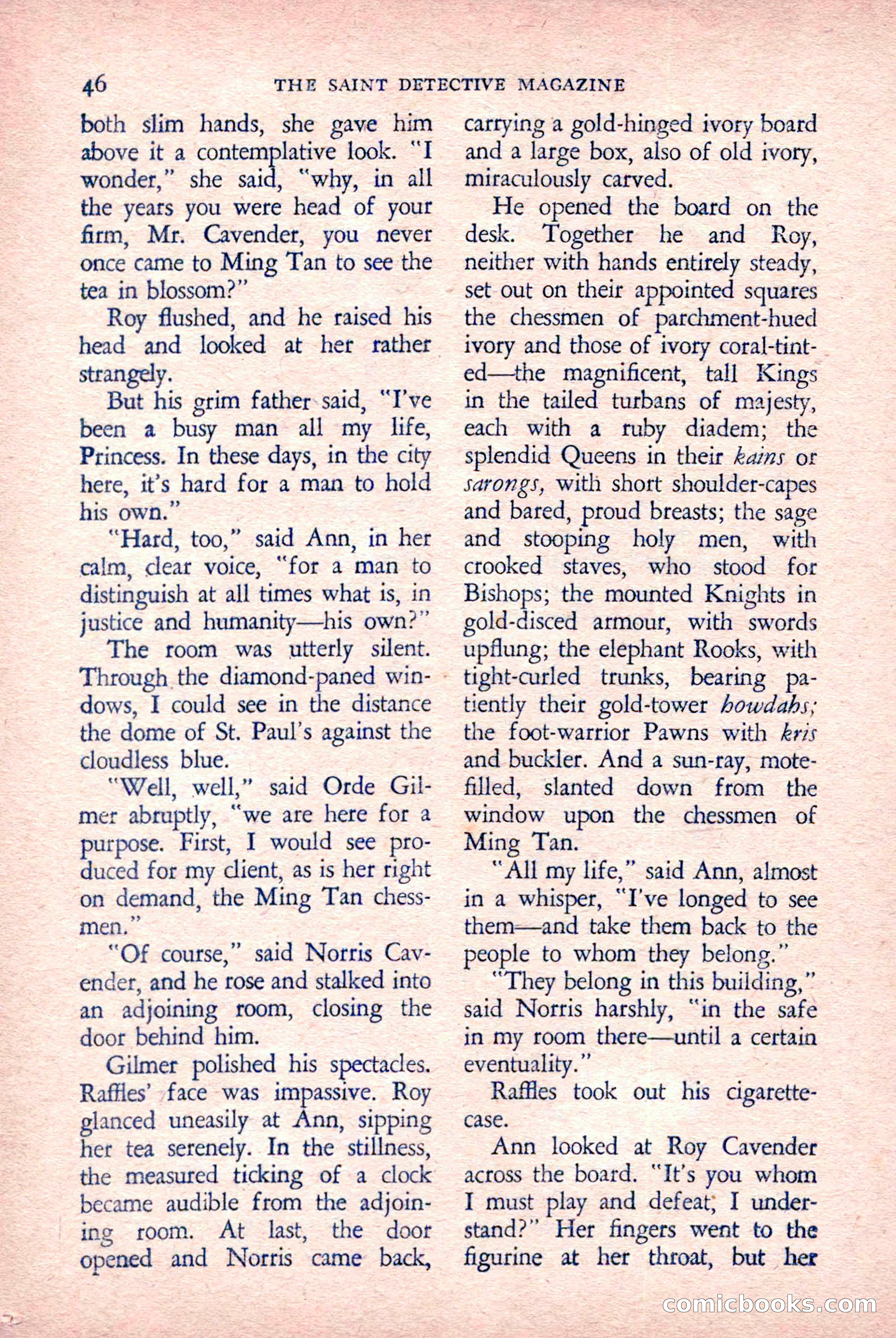 The Saint Detective Magazine, March 1958 — page 48 of 132